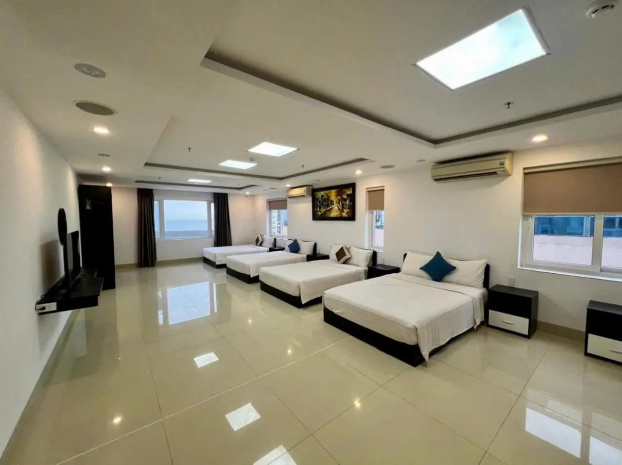 Bed in ELC Beach Hotel