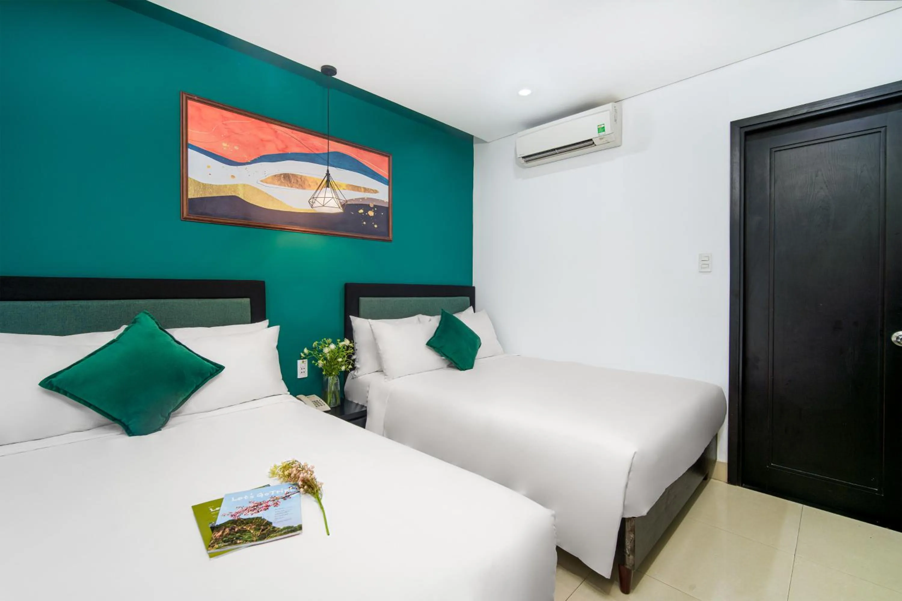 Bed in ELC Beach Hotel