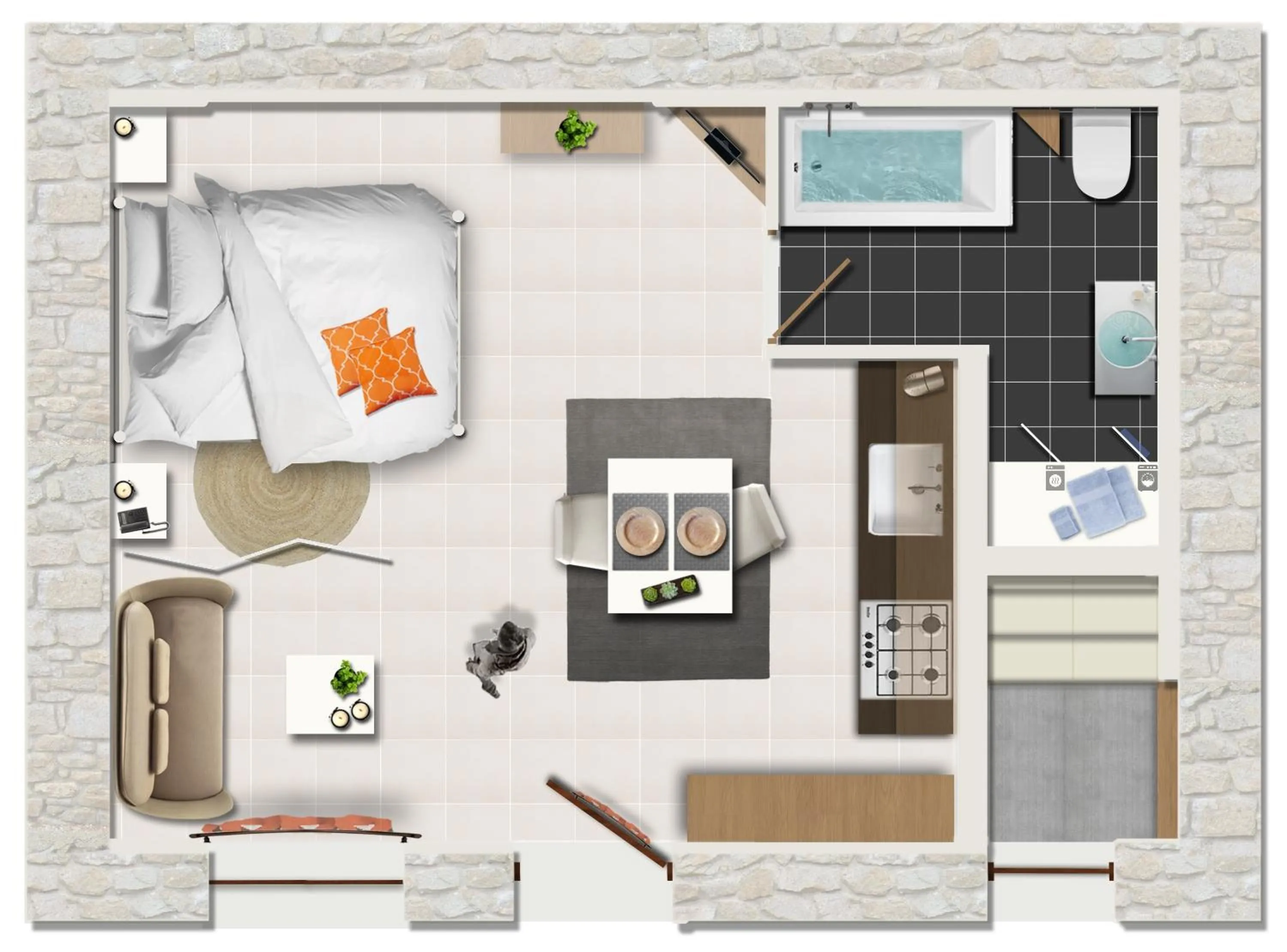Floor plan in AC Homes Christos