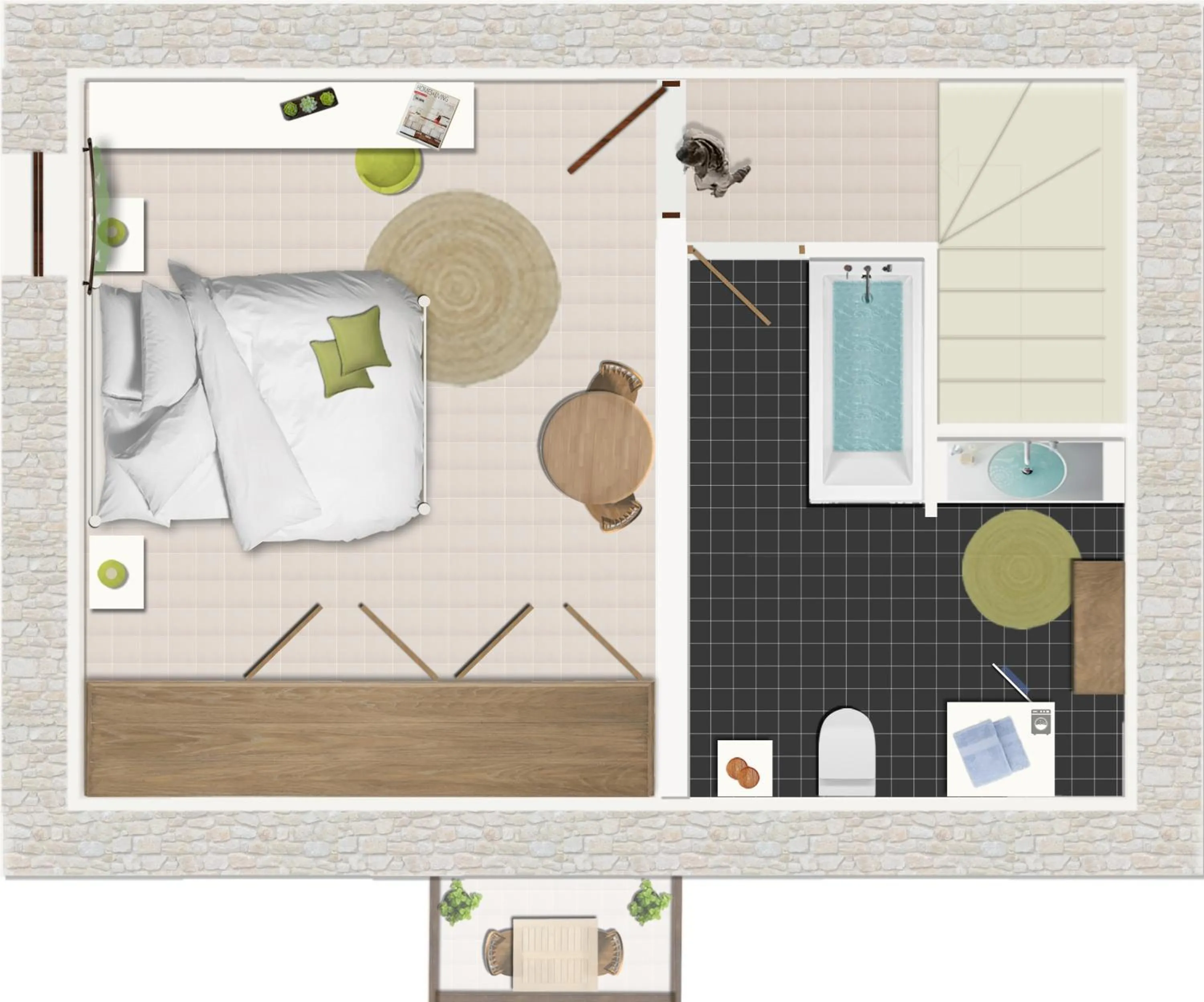 Floor plan in AC Homes Christos