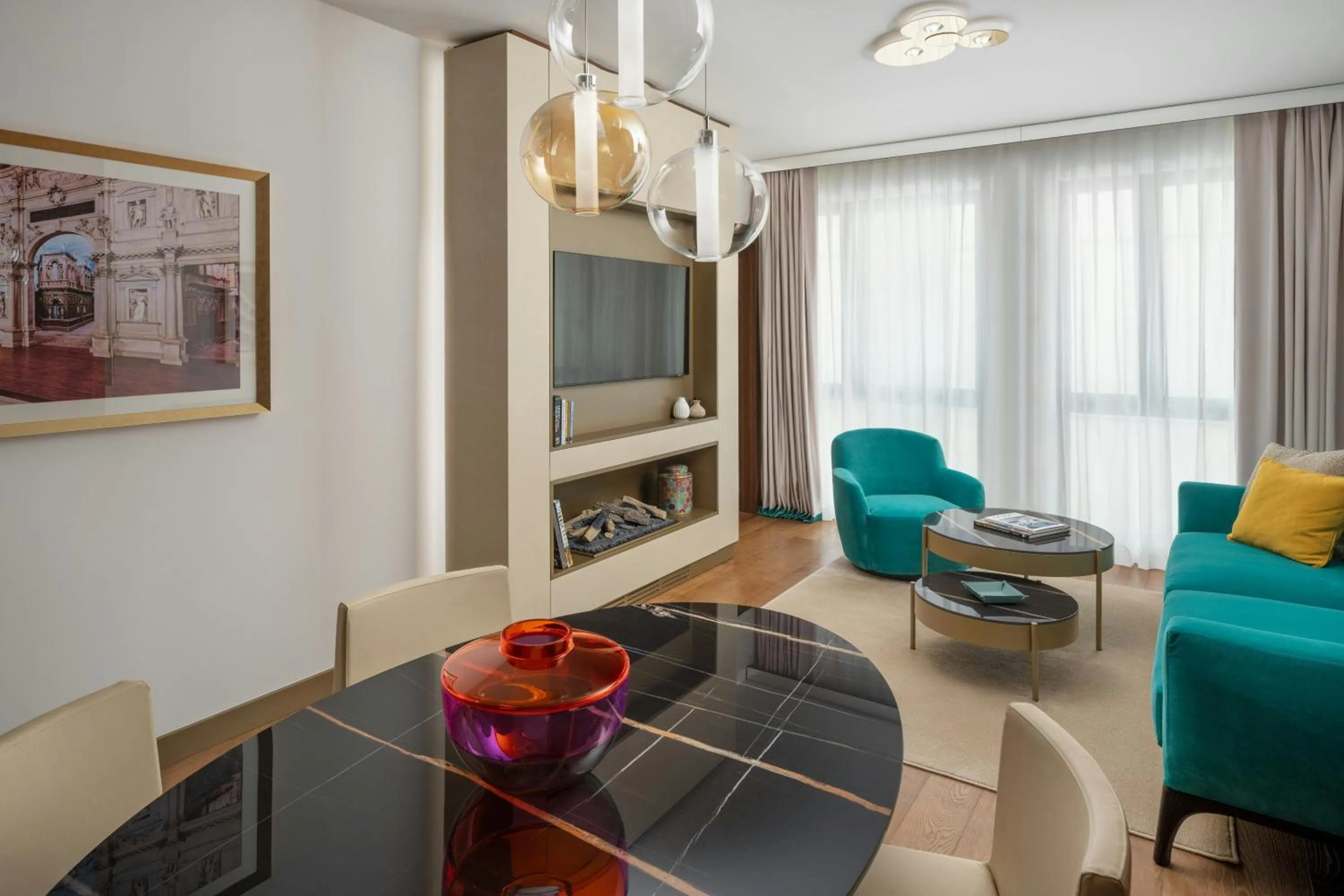 Living room in Teatro Luxury Apartments Firenze - Starhotels Collezione