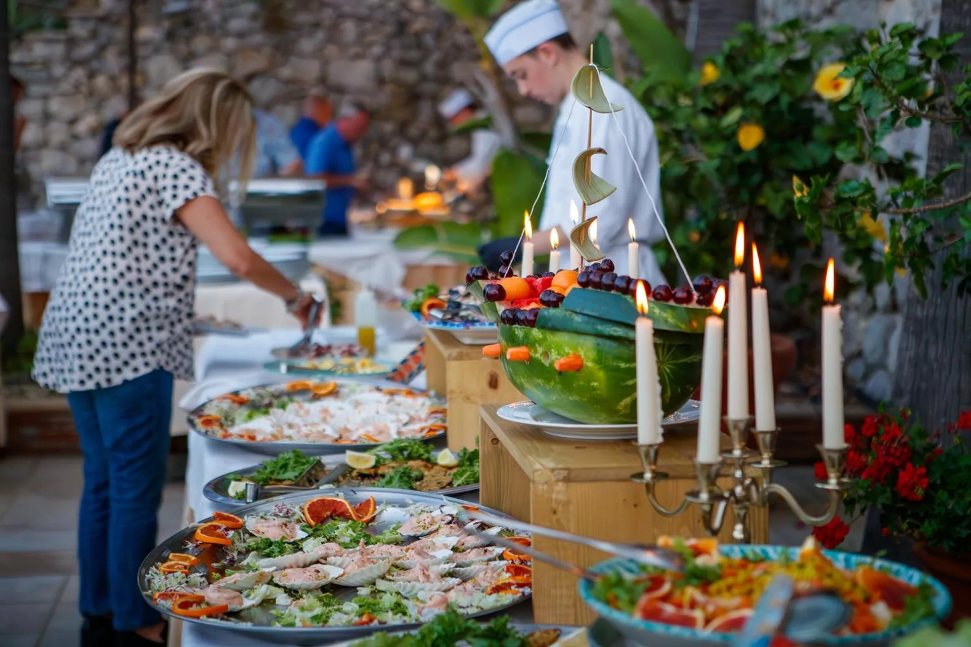 Restaurant/places to eat in Hotel Ariston and Palazzo Santa Caterina