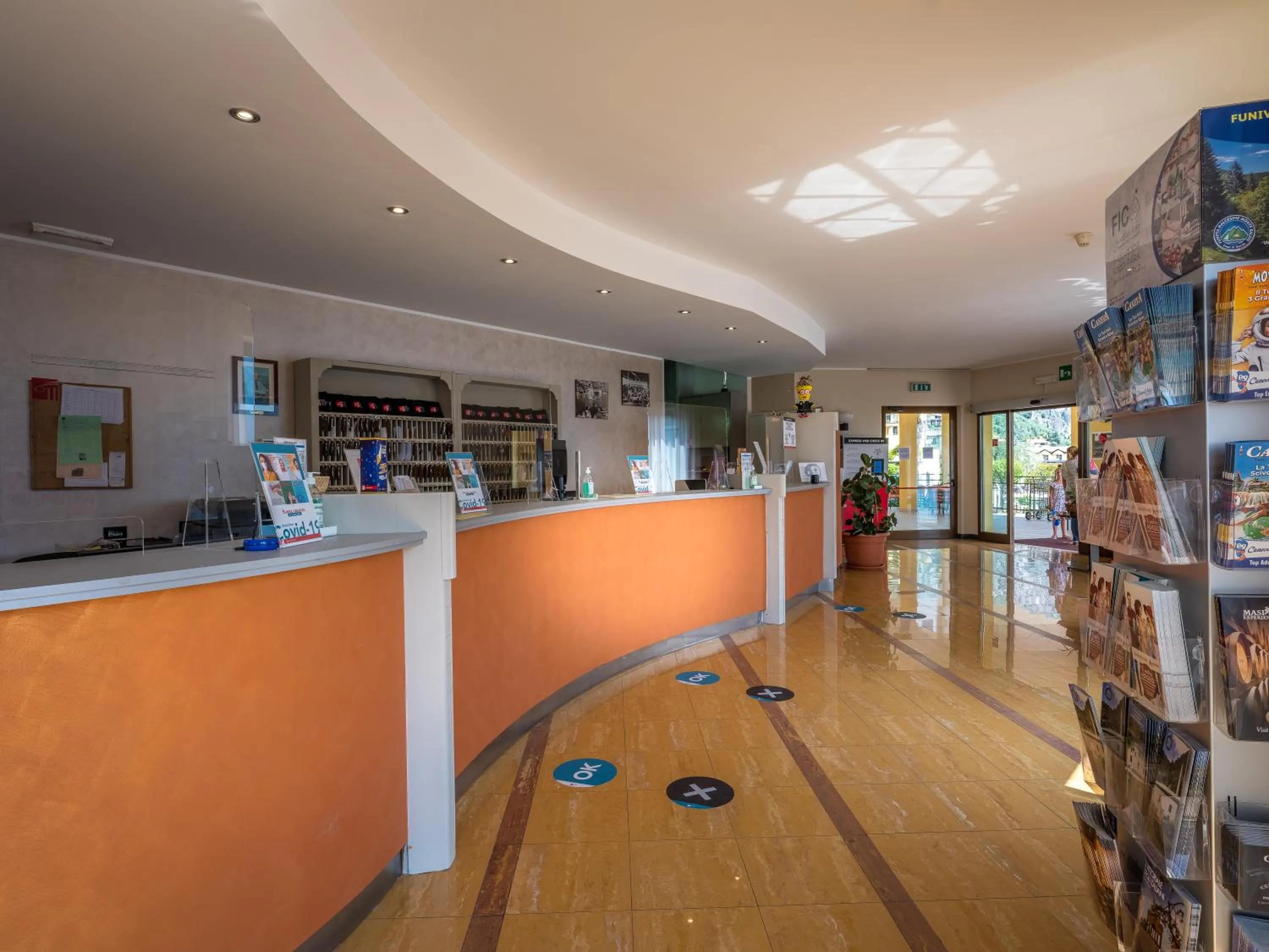 Lobby or reception in Hotel Cristina