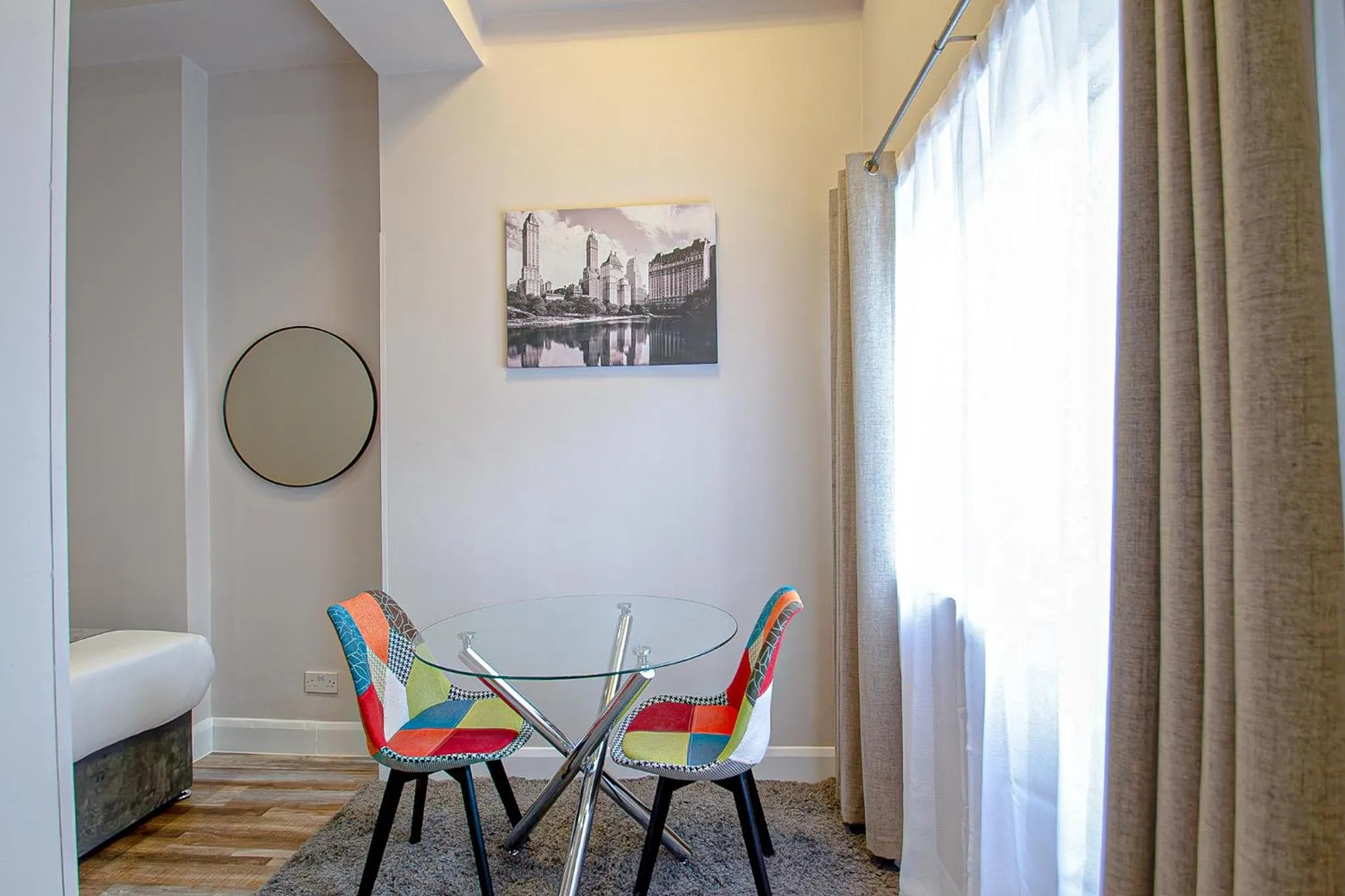Dining area in Imperial Court Studios