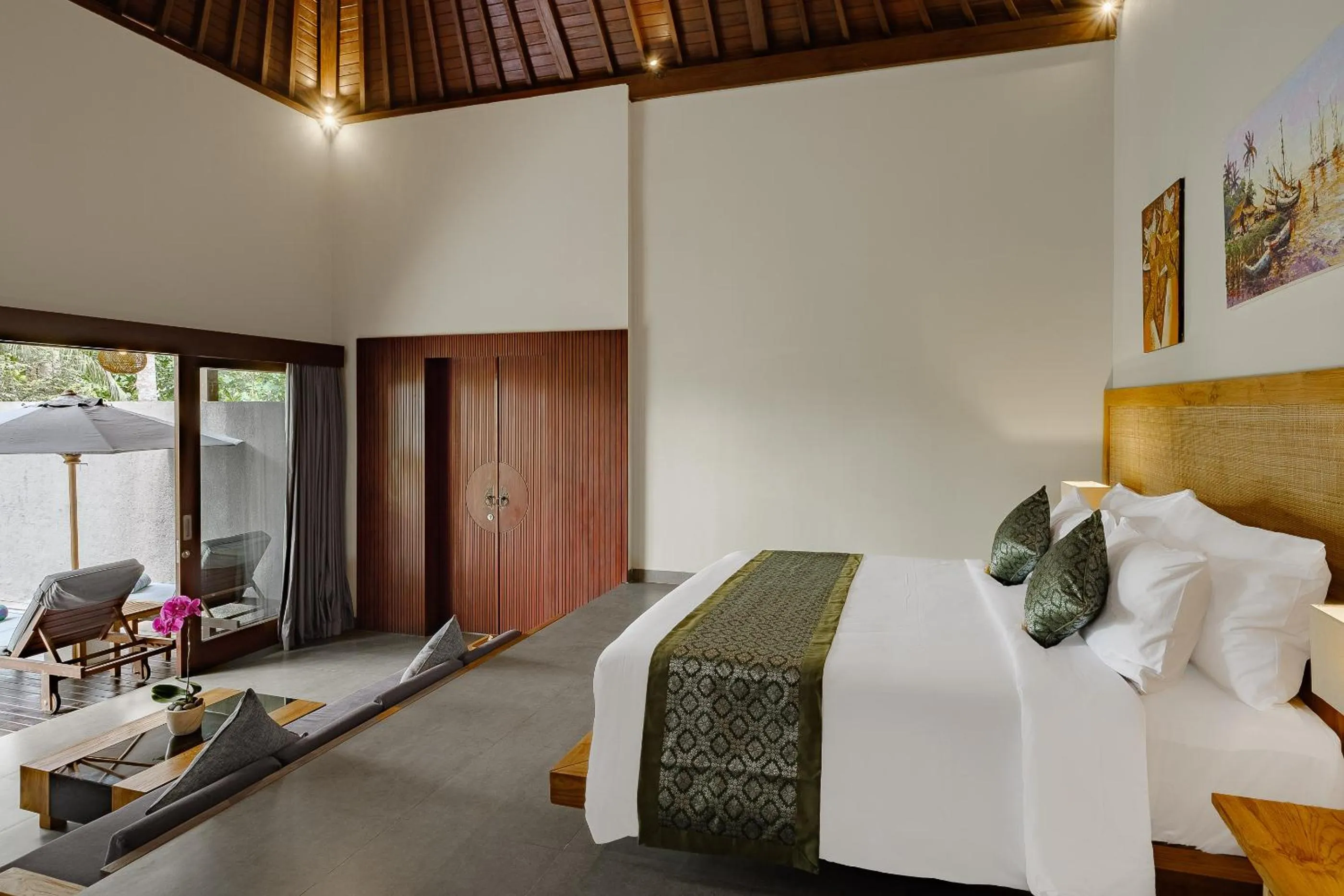Bed in Elitya Ubud Villa
