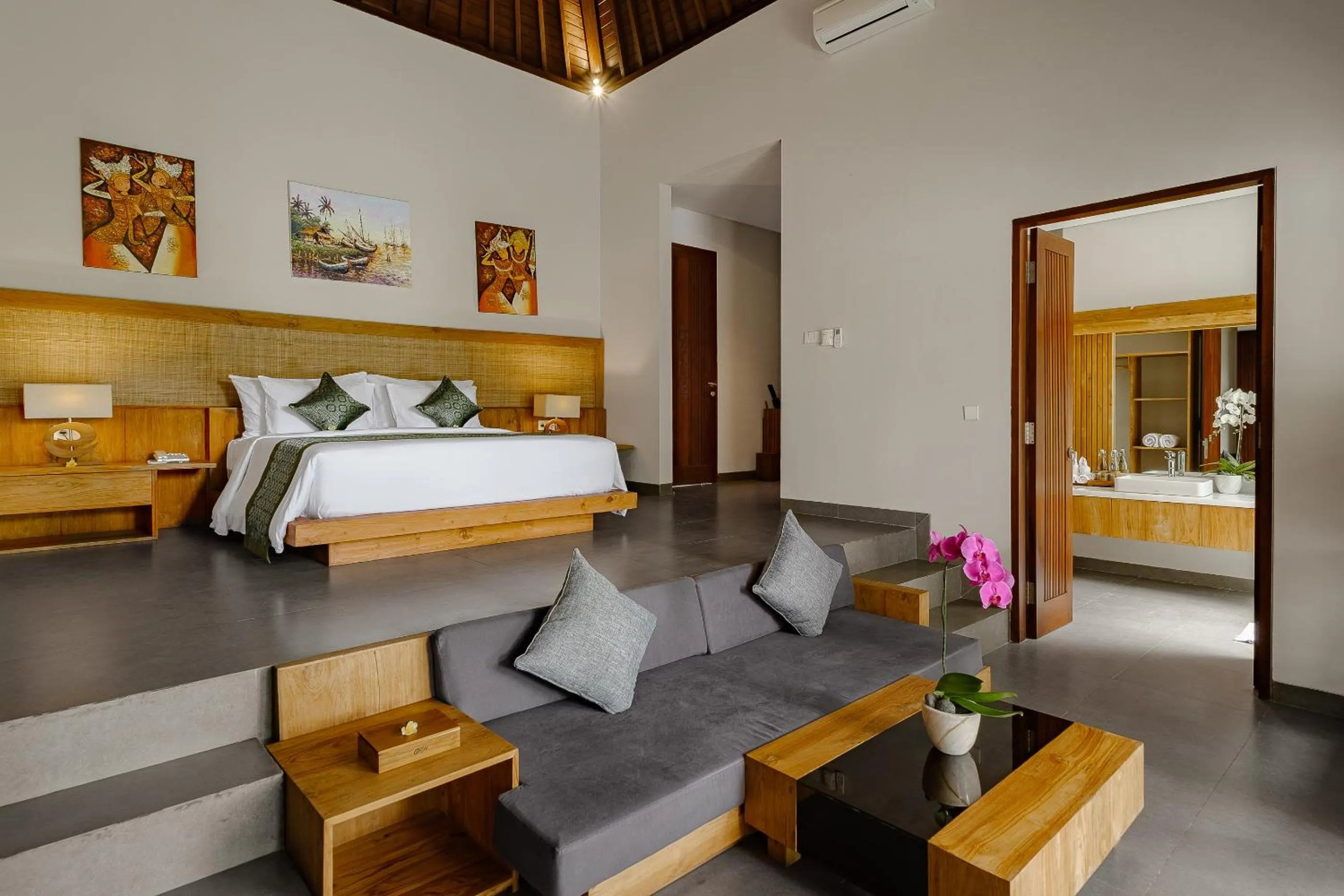 Bed in Elitya Ubud Villa