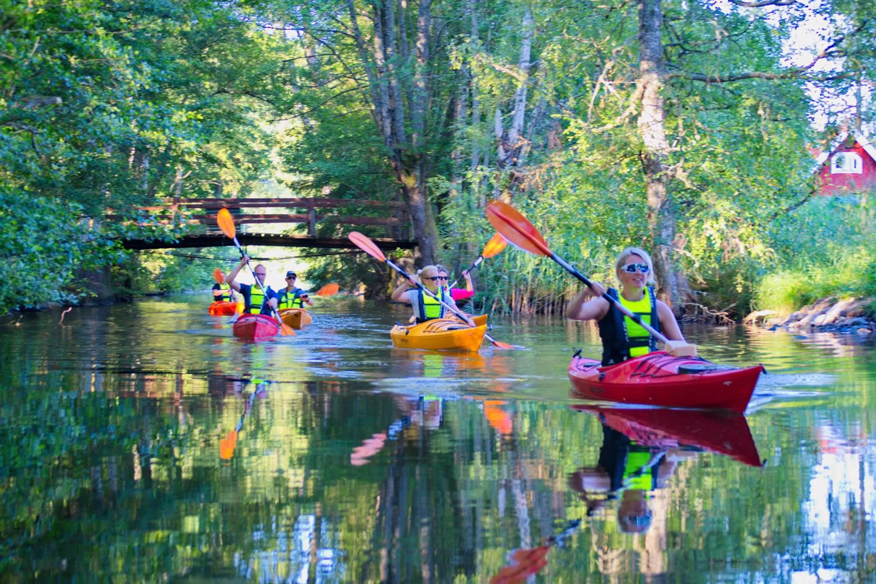 Canoeing in Bauergården