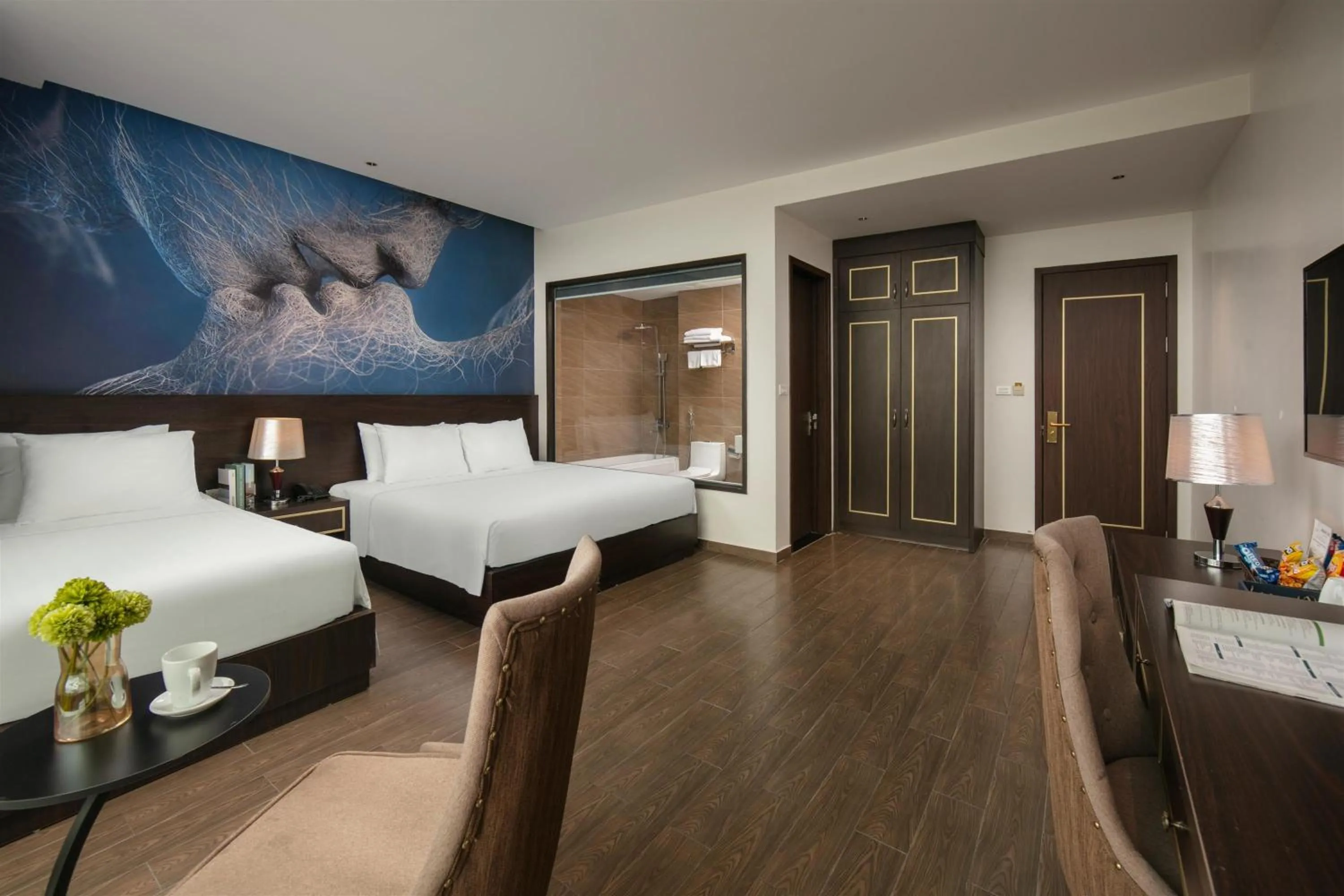 View (from property/room), Bed in Westlake Pearl Suites & Spa 70 Xuan Dieu - By Pegasy Group