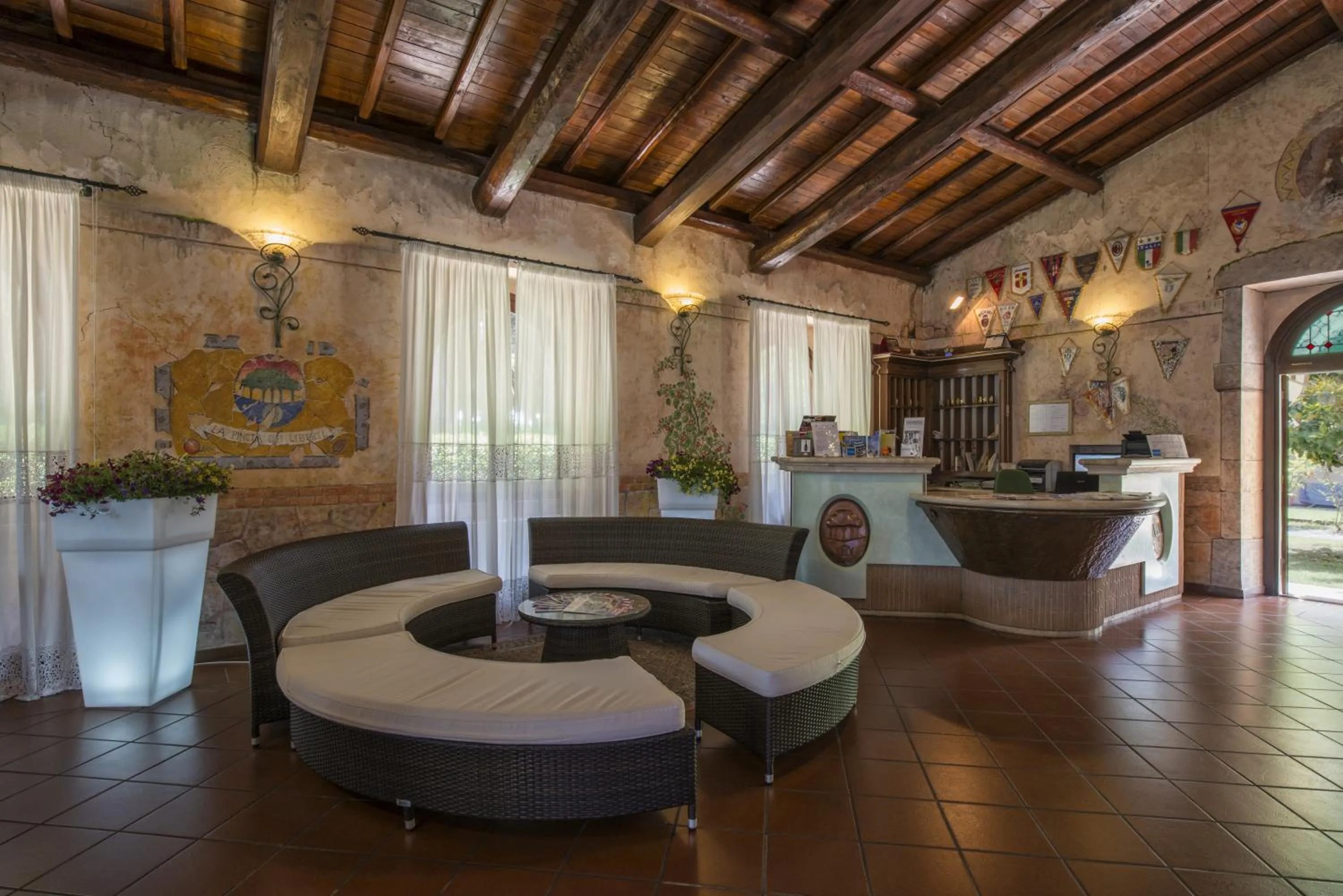 Lobby or reception in La Pineta Dei Liberti