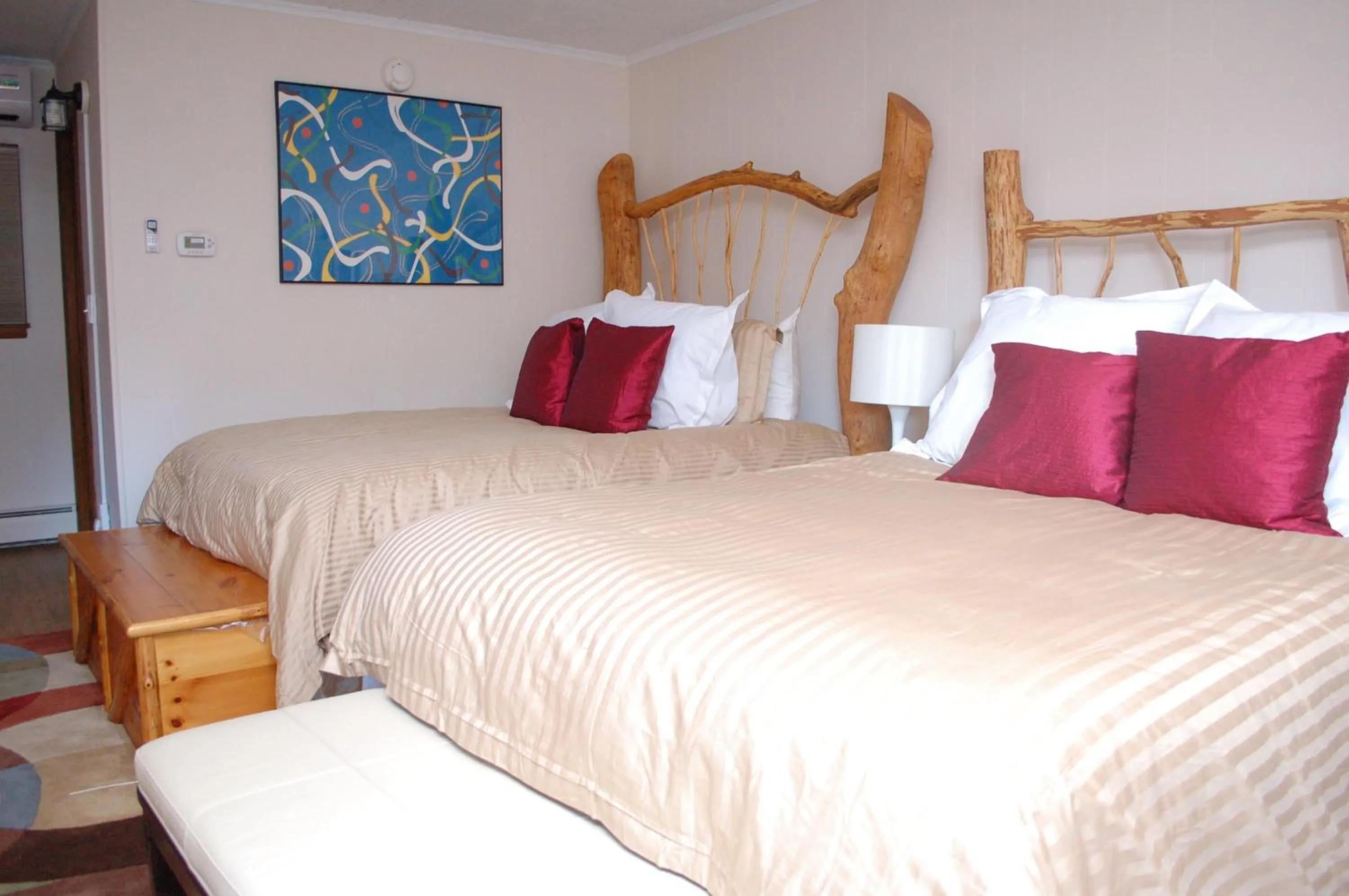 Bed in Gore Mountain Lodge