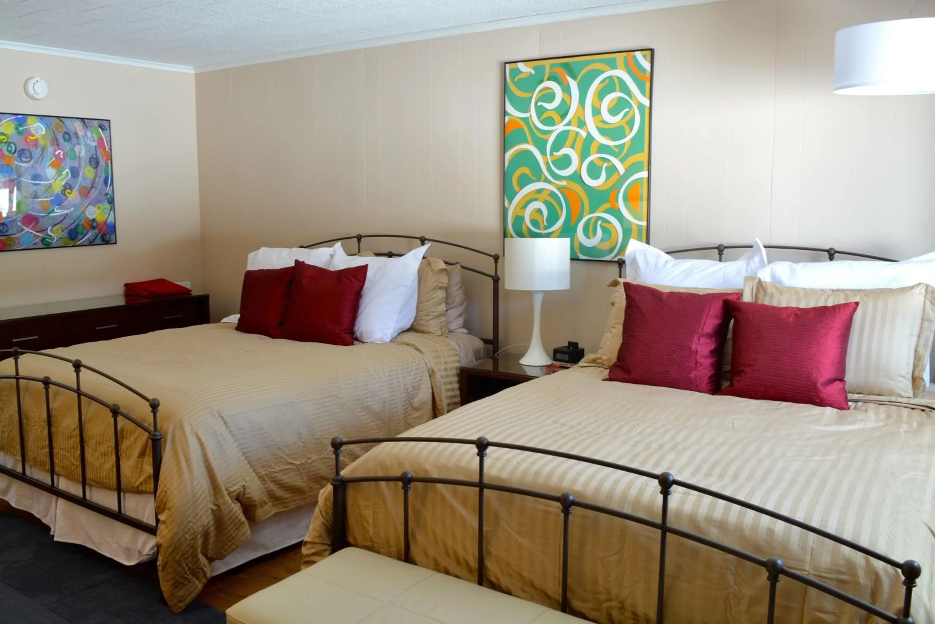 Bed in Gore Mountain Lodge