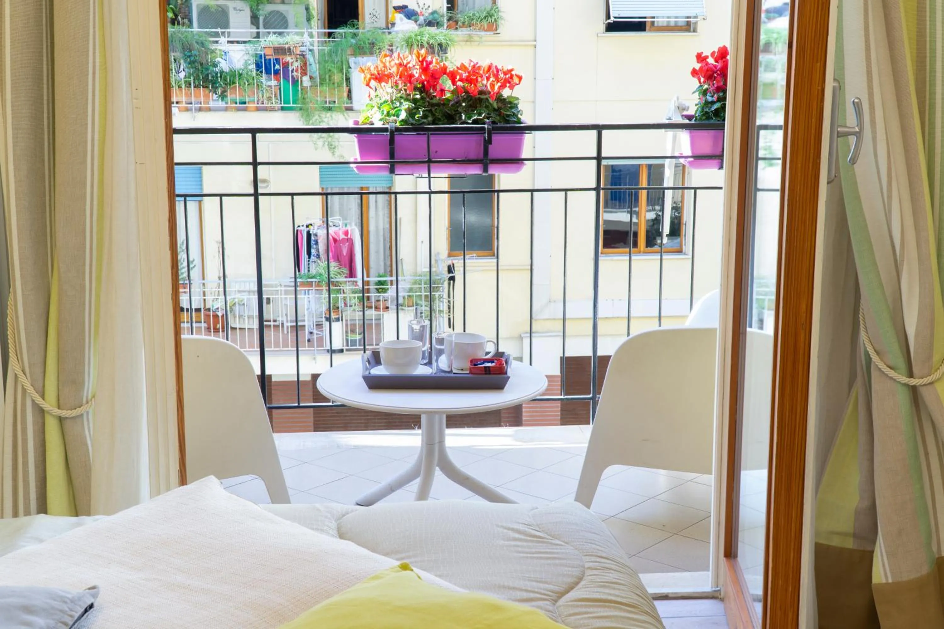 Balcony/Terrace, Bed in Al Parco Verde B&B