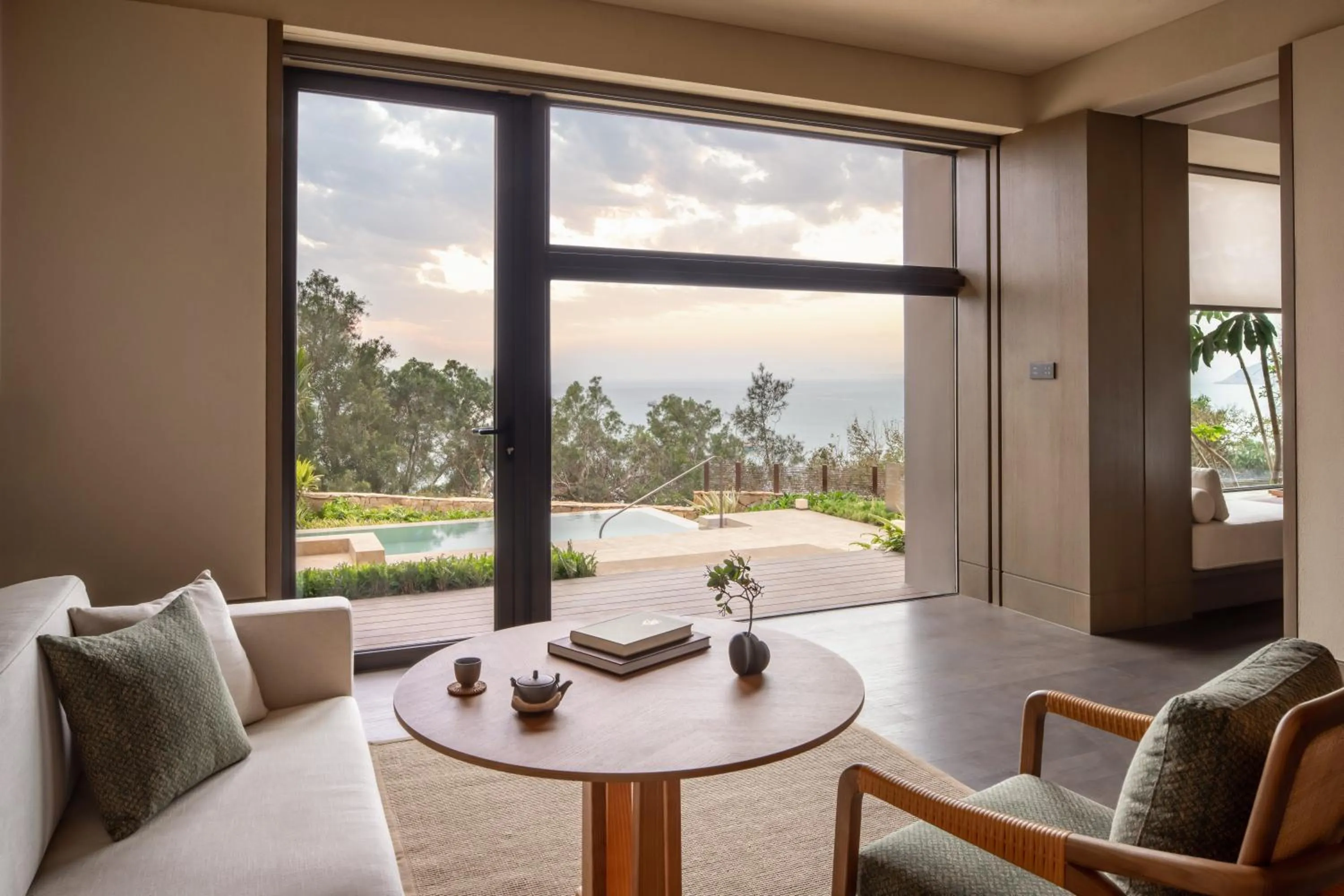 Living room in Alila Dong'Ao Island Zhuhai