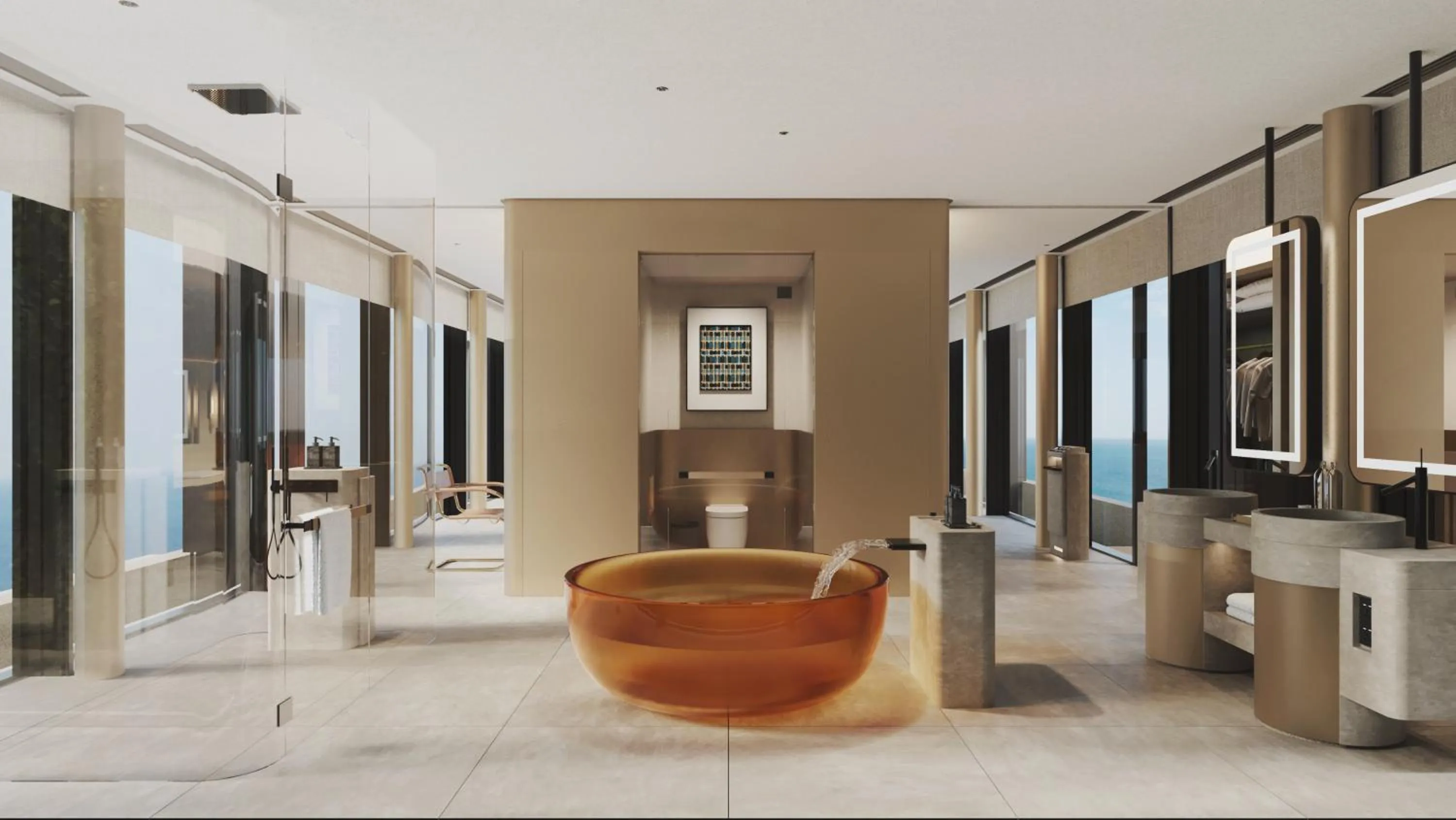 Bathroom in Alila Dong'Ao Island Zhuhai