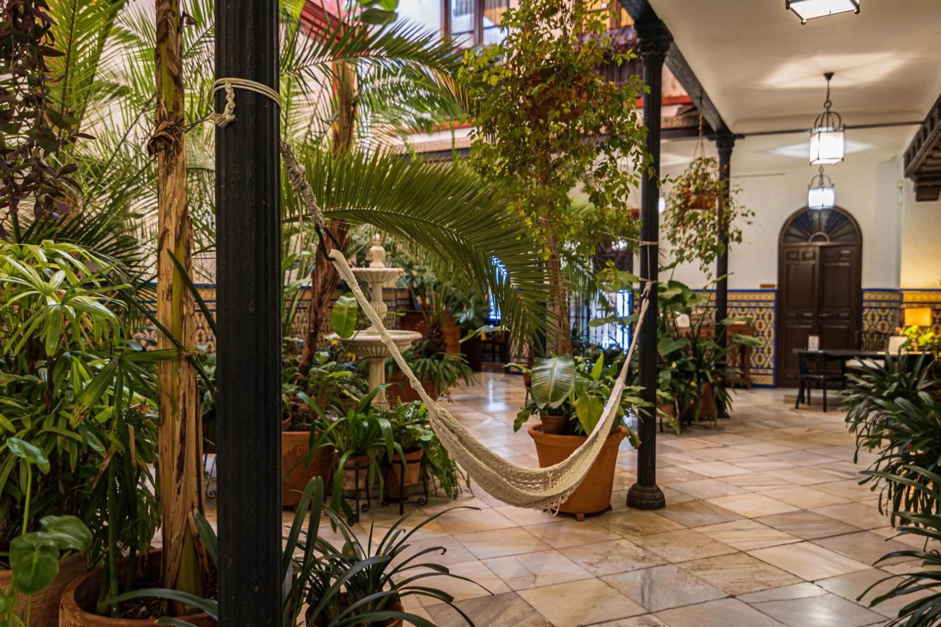 Patio in Hotel Casa de los Azulejos