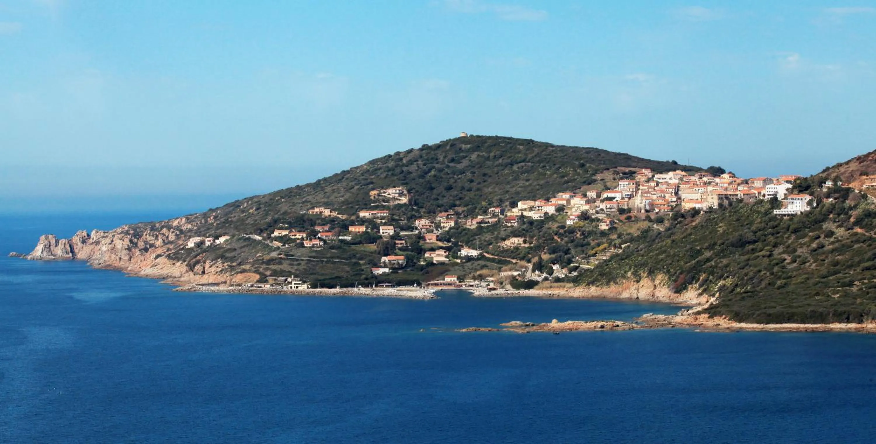 Sea view in Hôtel Mylos - Cargèse, Piscine Intérieure et Extérieure