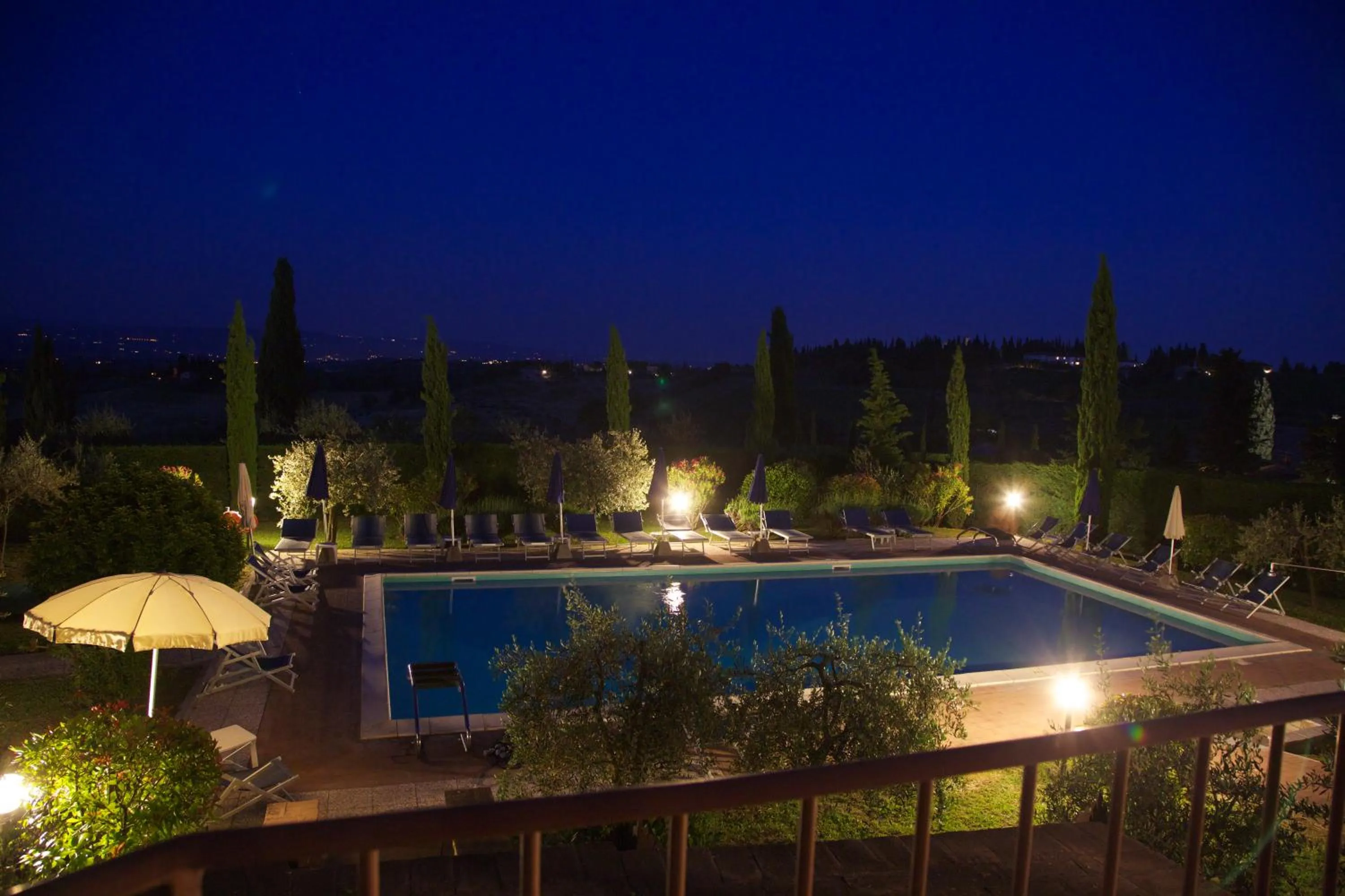 Pool view in Il Casale Del Cotone