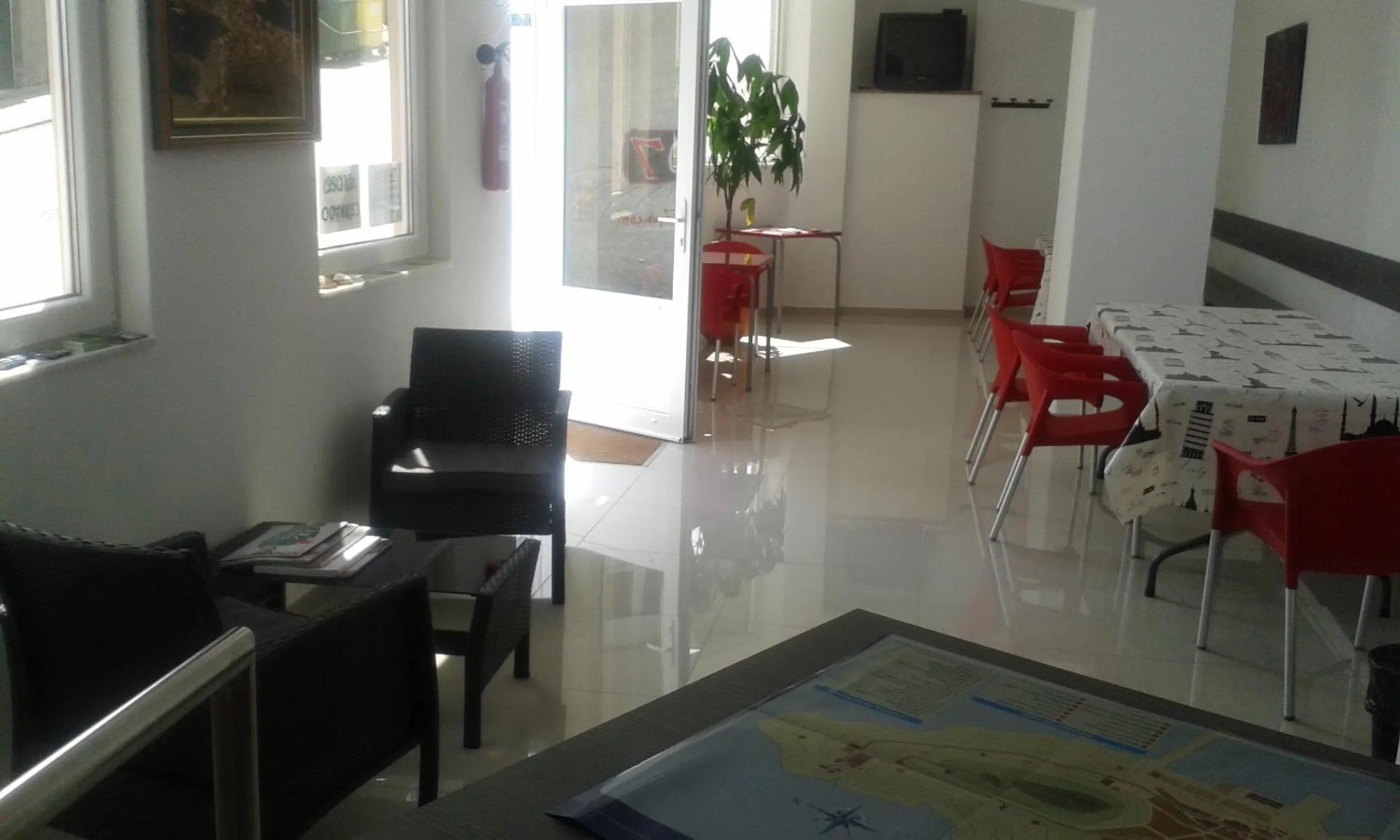 Communal lounge/ TV room in Albergue @ Muxia