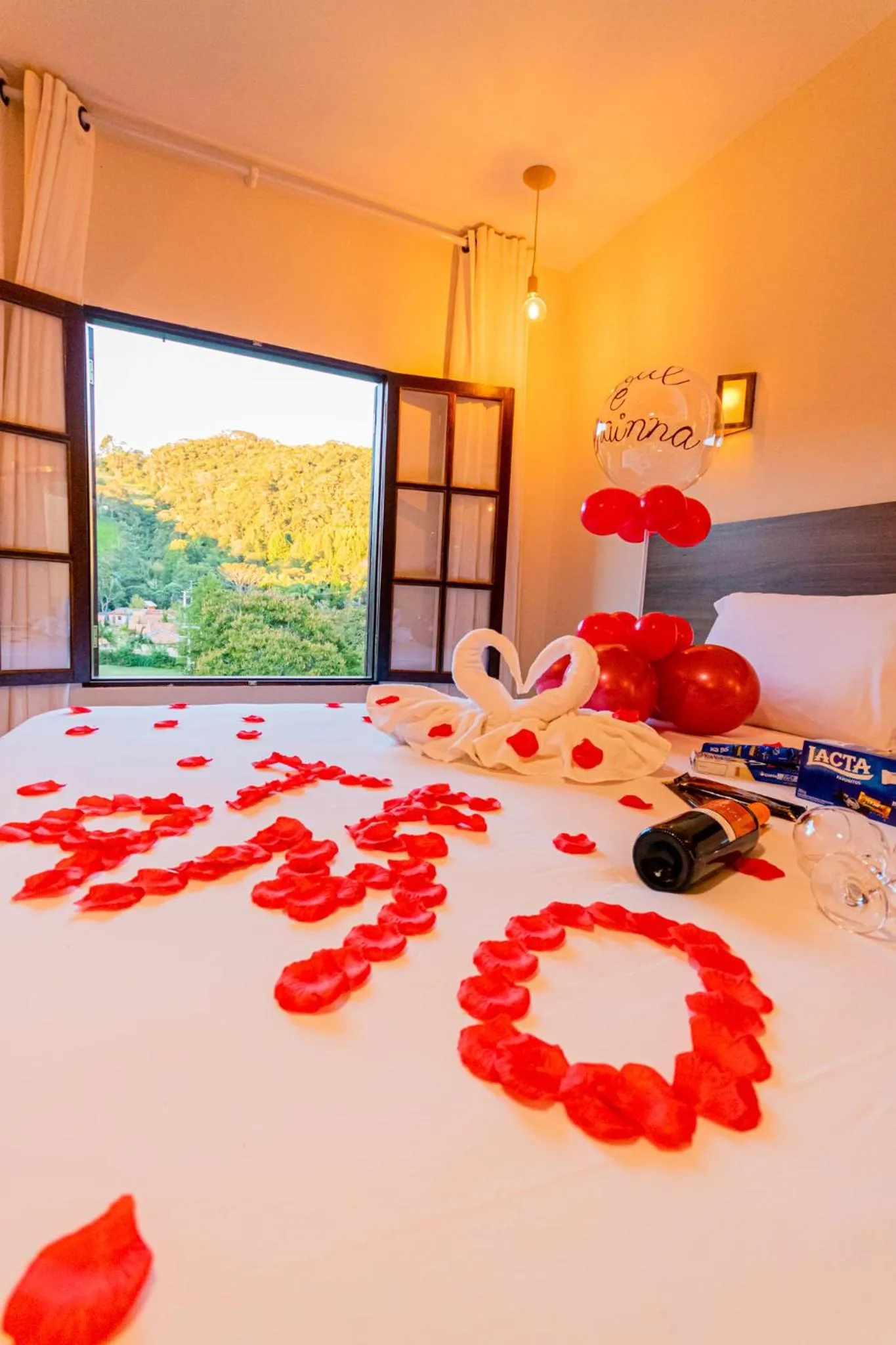 Bed in Pousada Chale Luiz