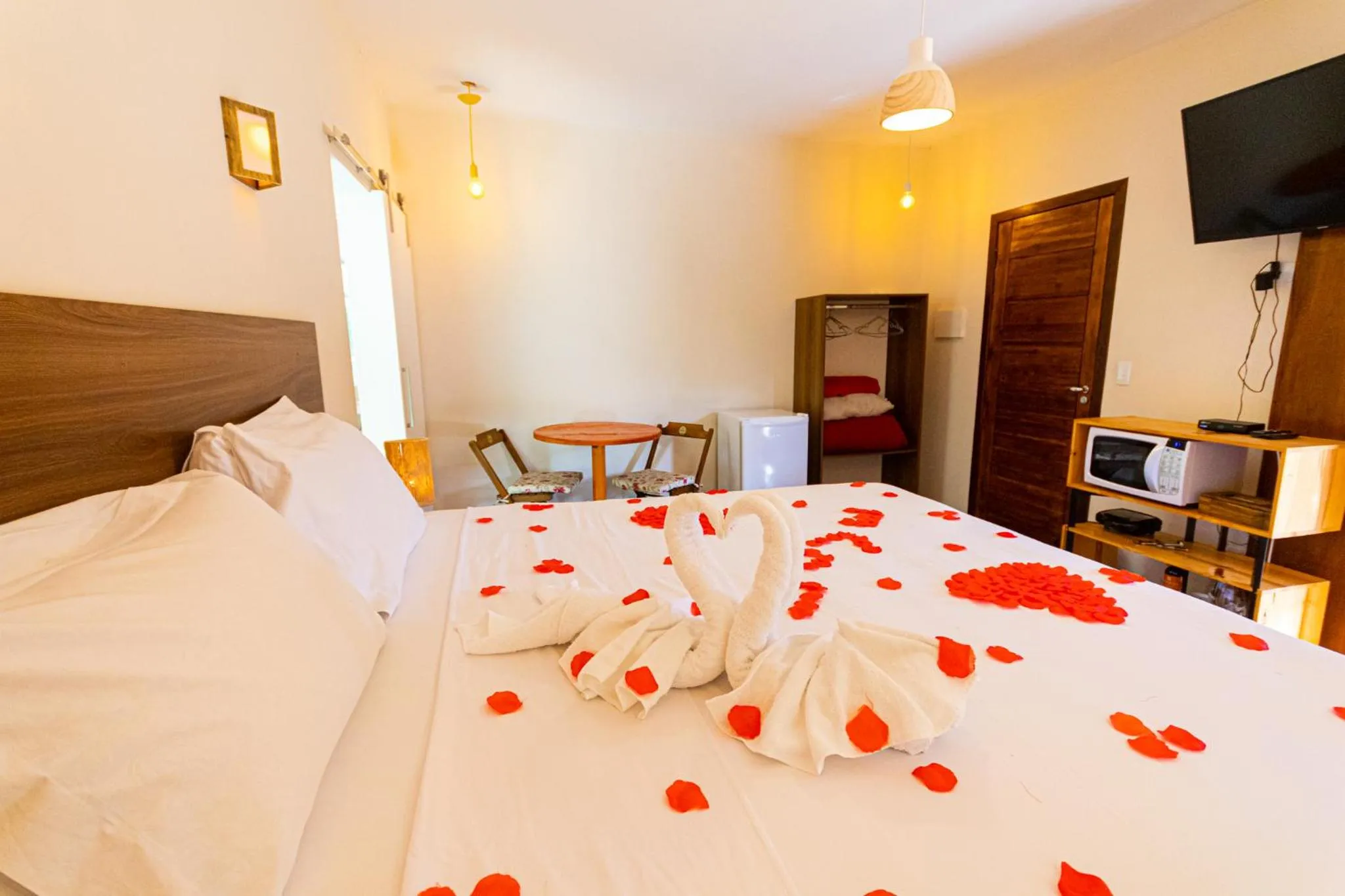 Bed in Pousada Chale Luiz