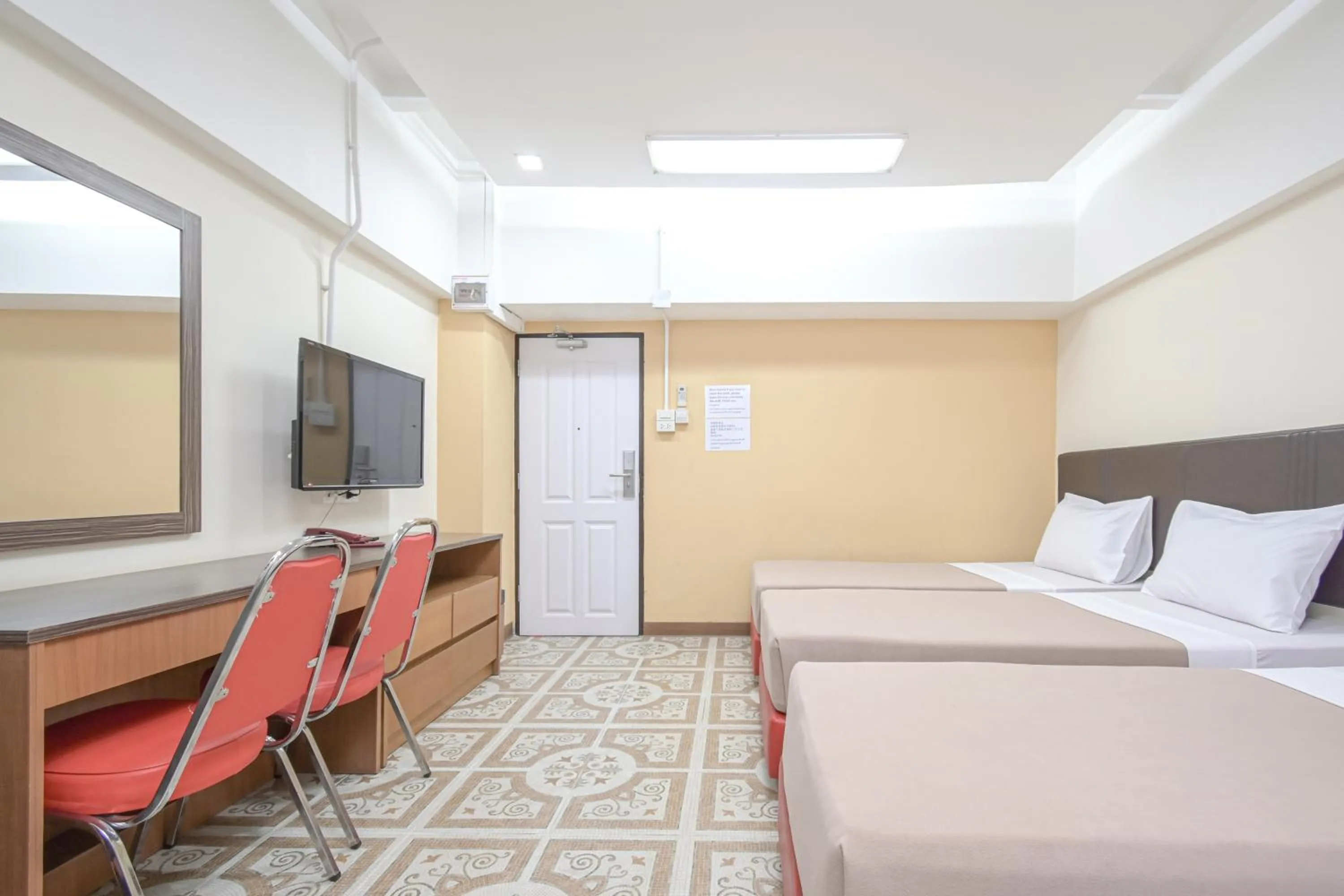 Bed in AC Habitat Bangkok