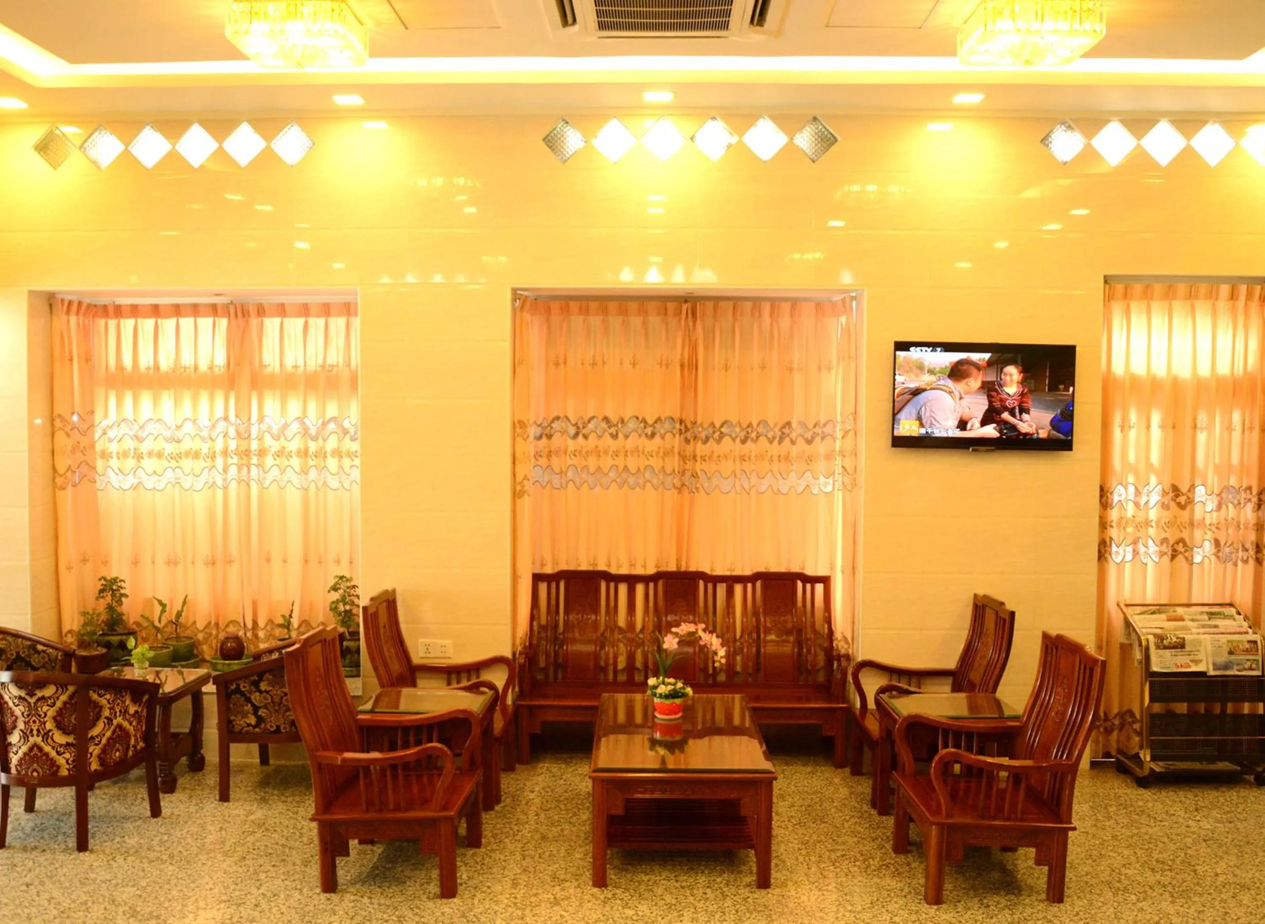 Decorative detail in Kaung Myint Hotel