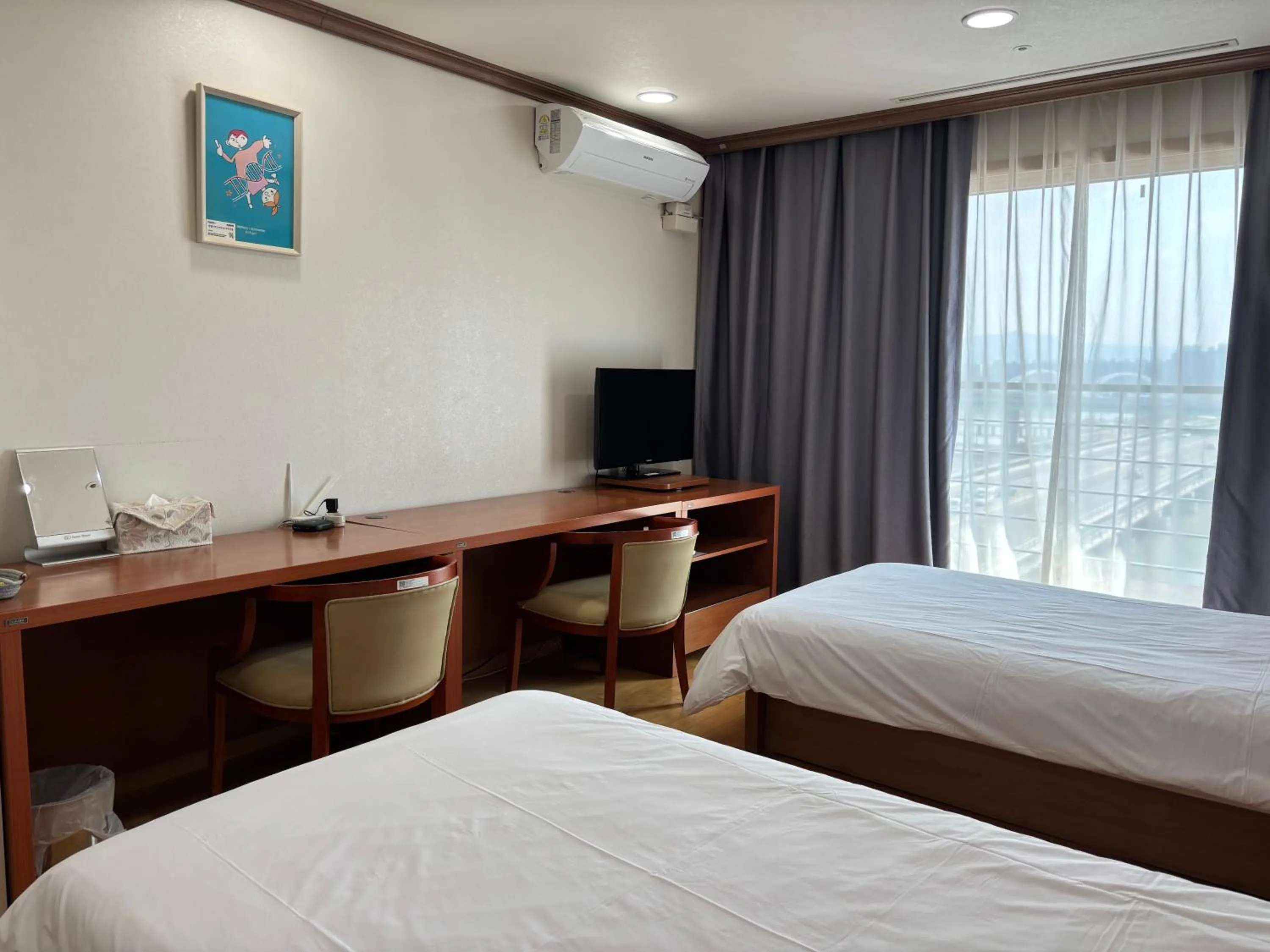 Bed in Daejeon I-Hotel