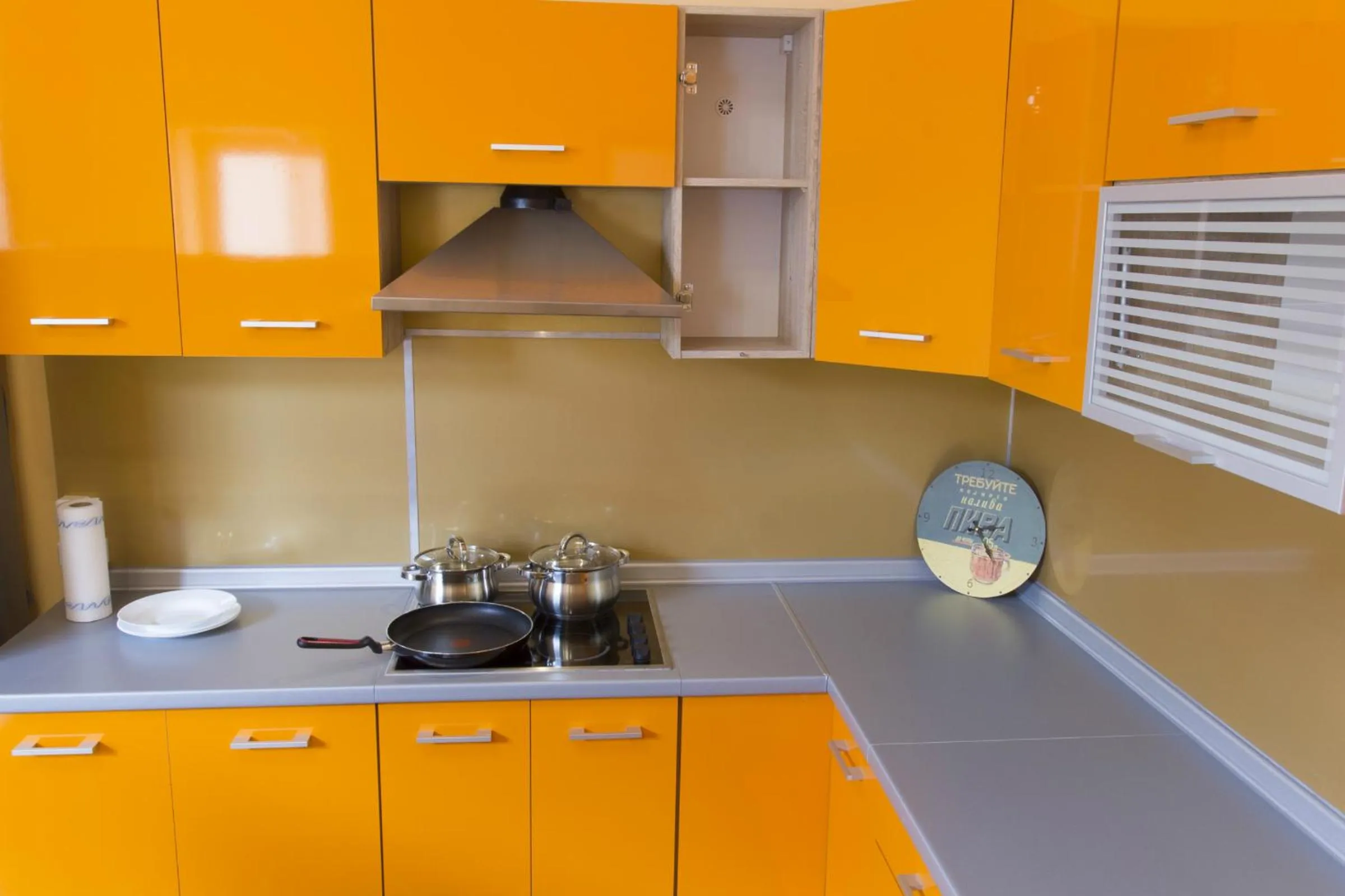 Communal kitchen in Valdemara Residence