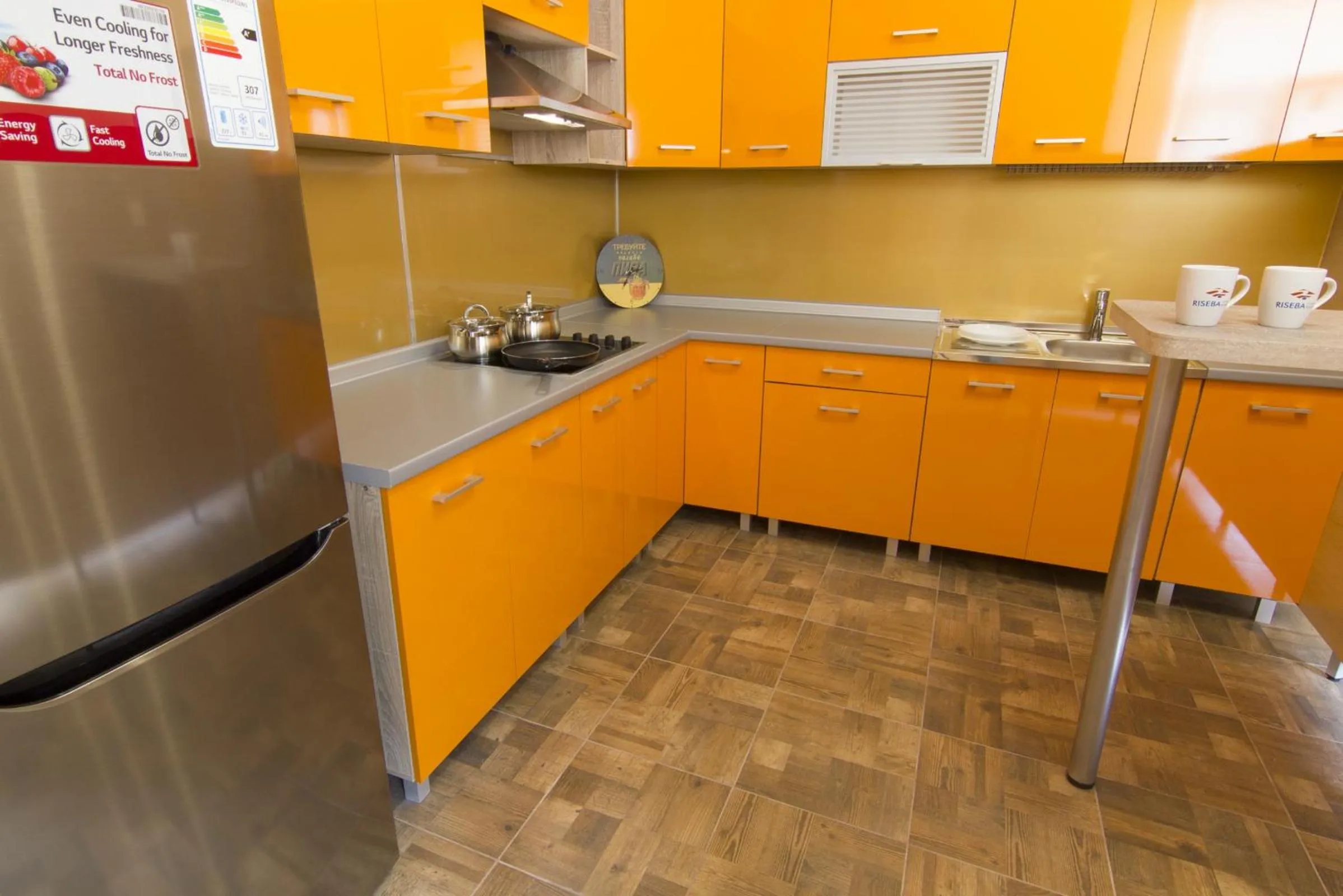 Communal kitchen in Valdemara Residence