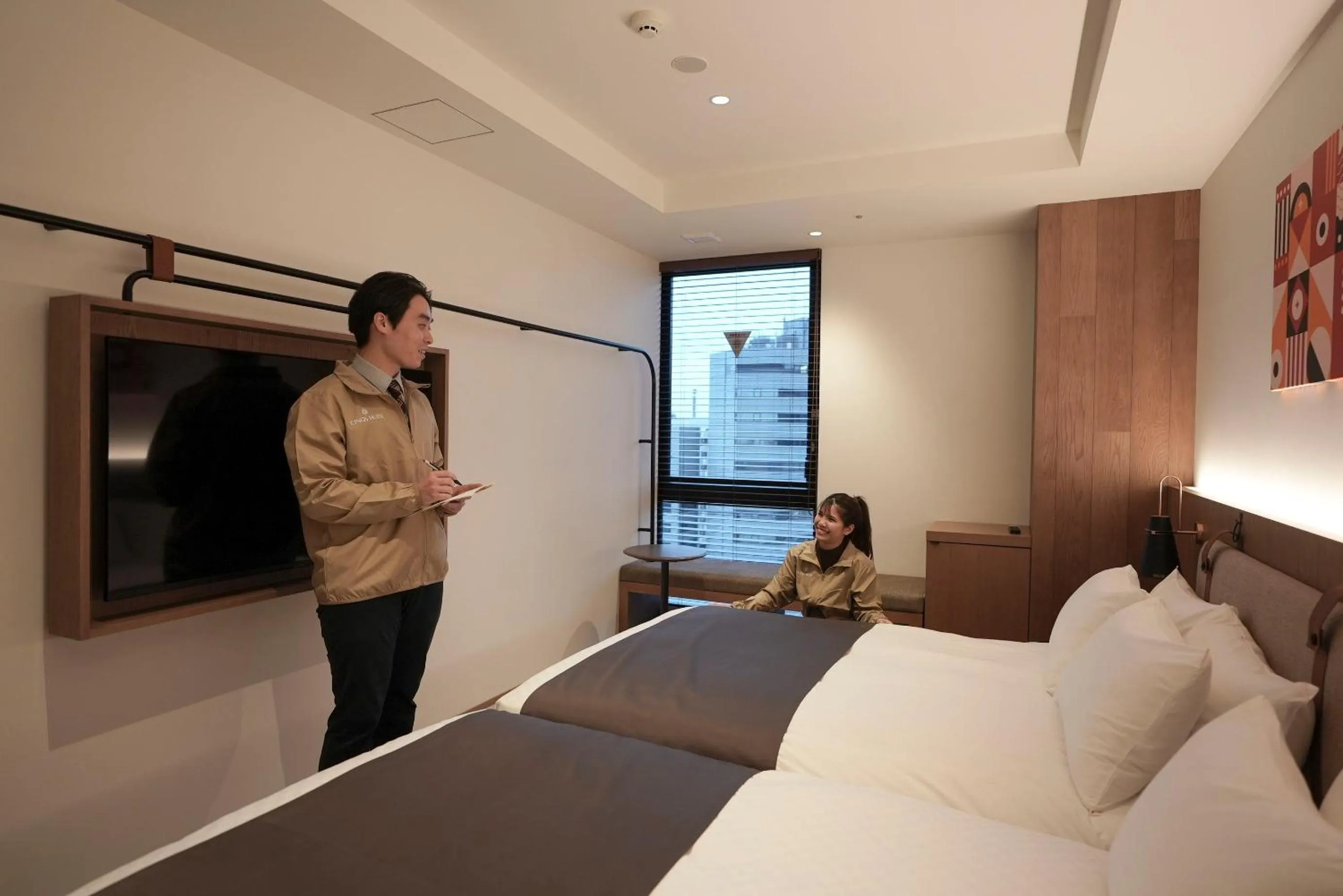 Staff, Bed in CINQS Hotel