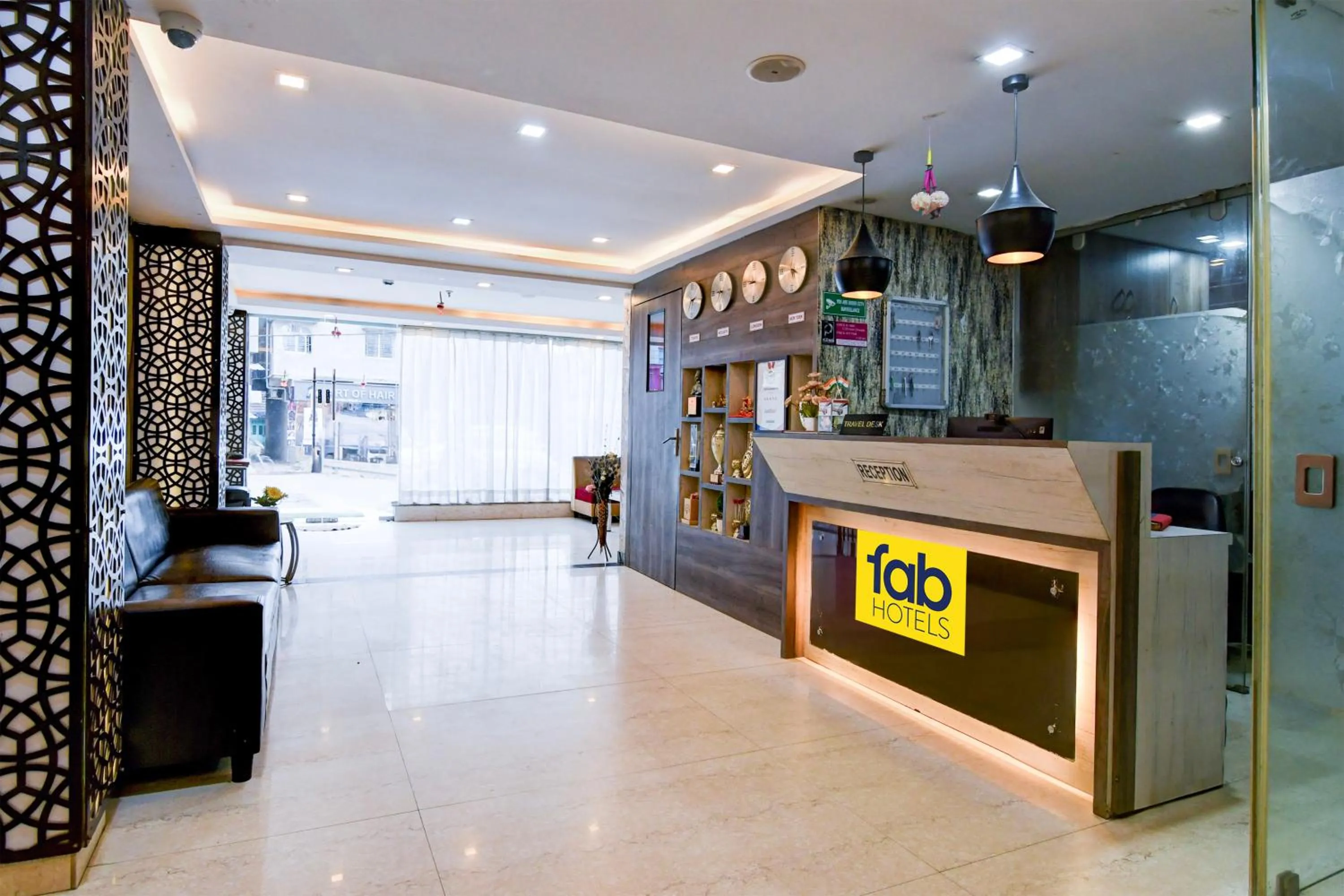 Lobby or reception in FabHotel Prime Eco Park - New Town