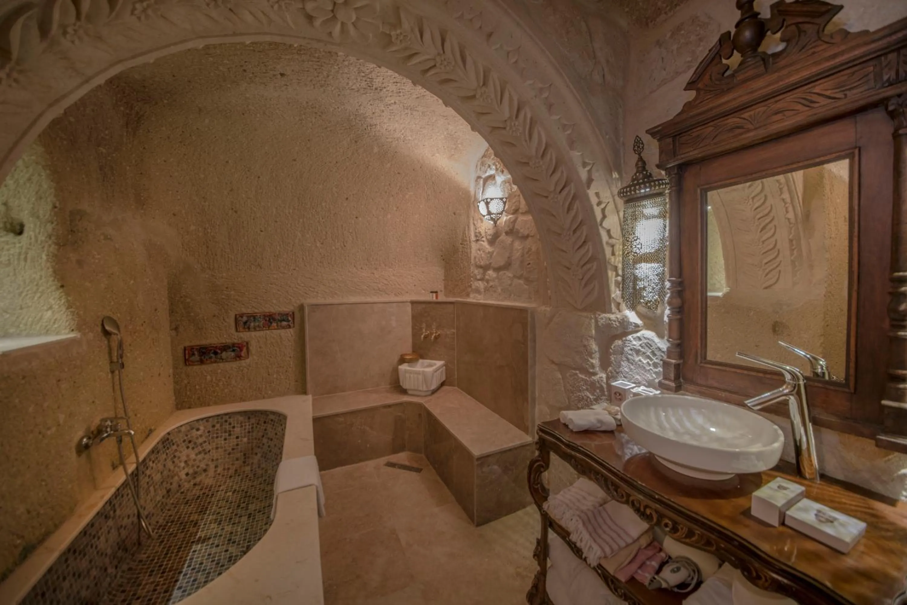 Bathroom in Elika Cave Suites & Spa