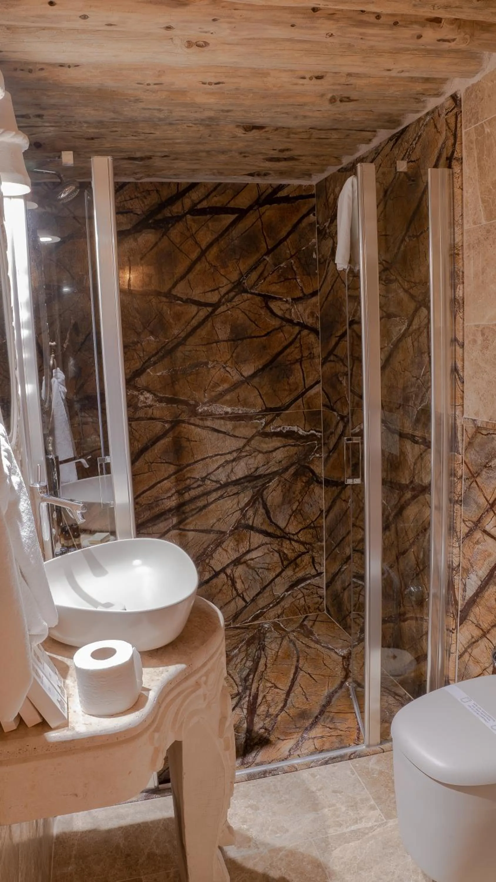 Shower in Elika Cave Suites & Spa