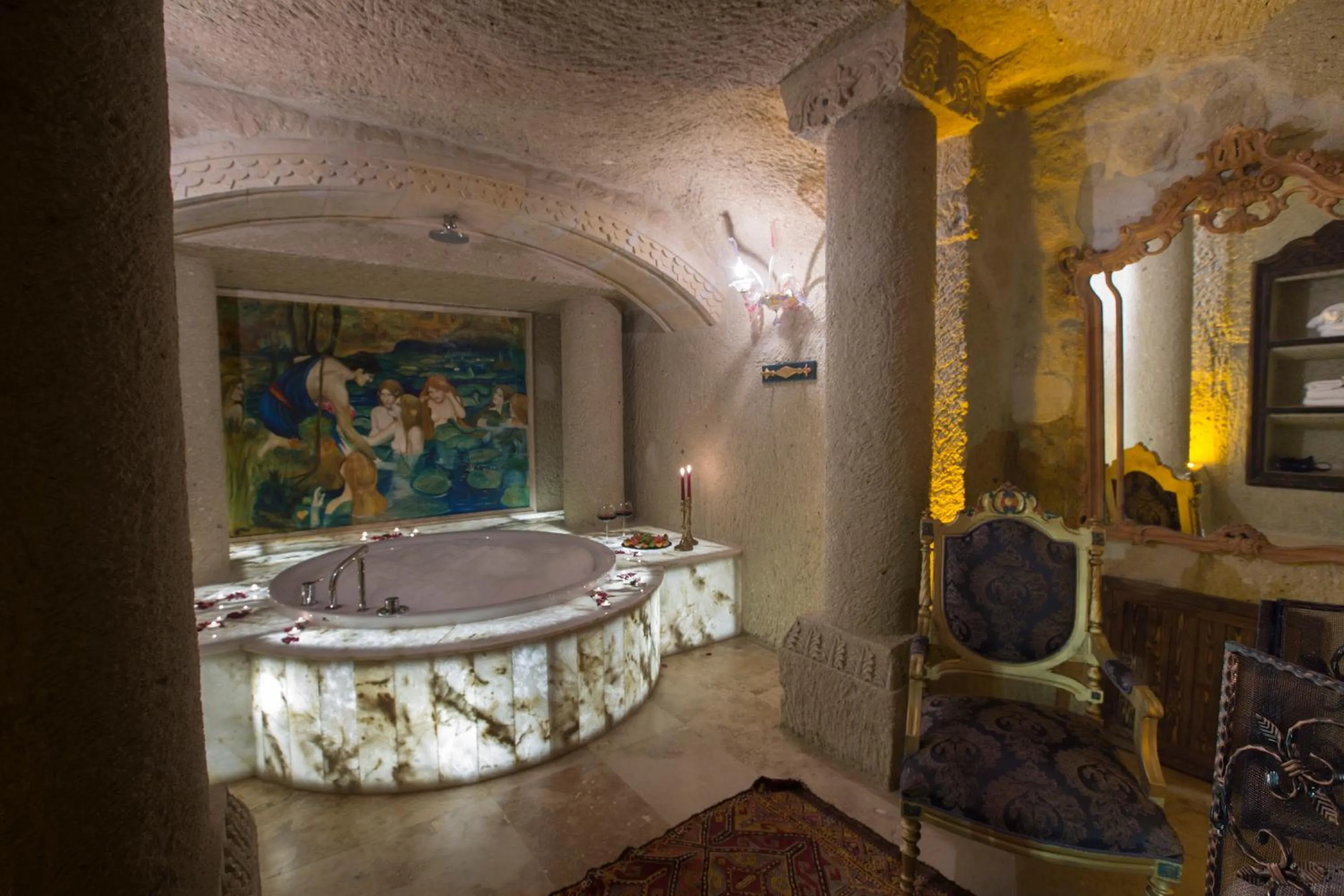 Bathroom in Elika Cave Suites & Spa