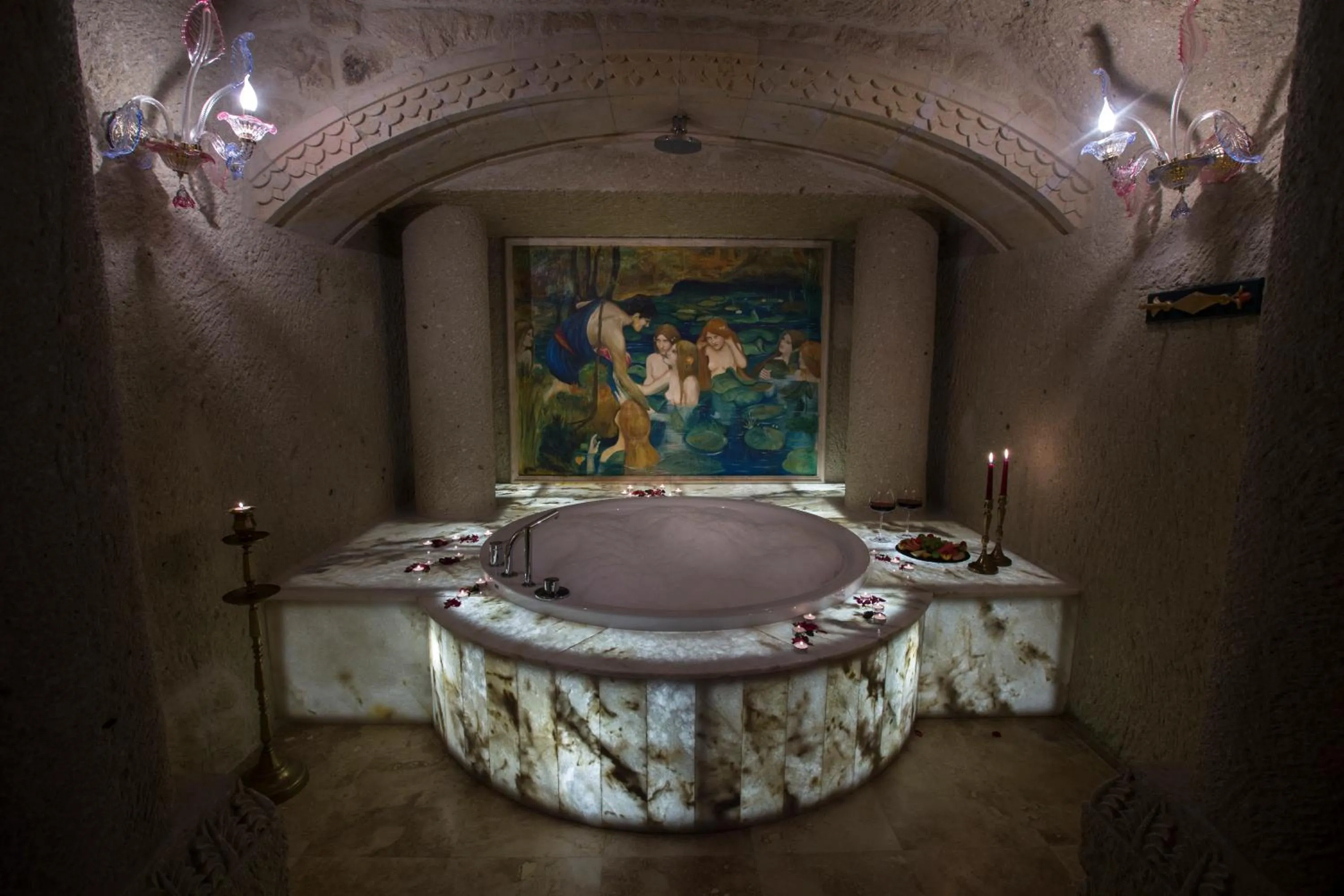 Bathroom in Elika Cave Suites & Spa