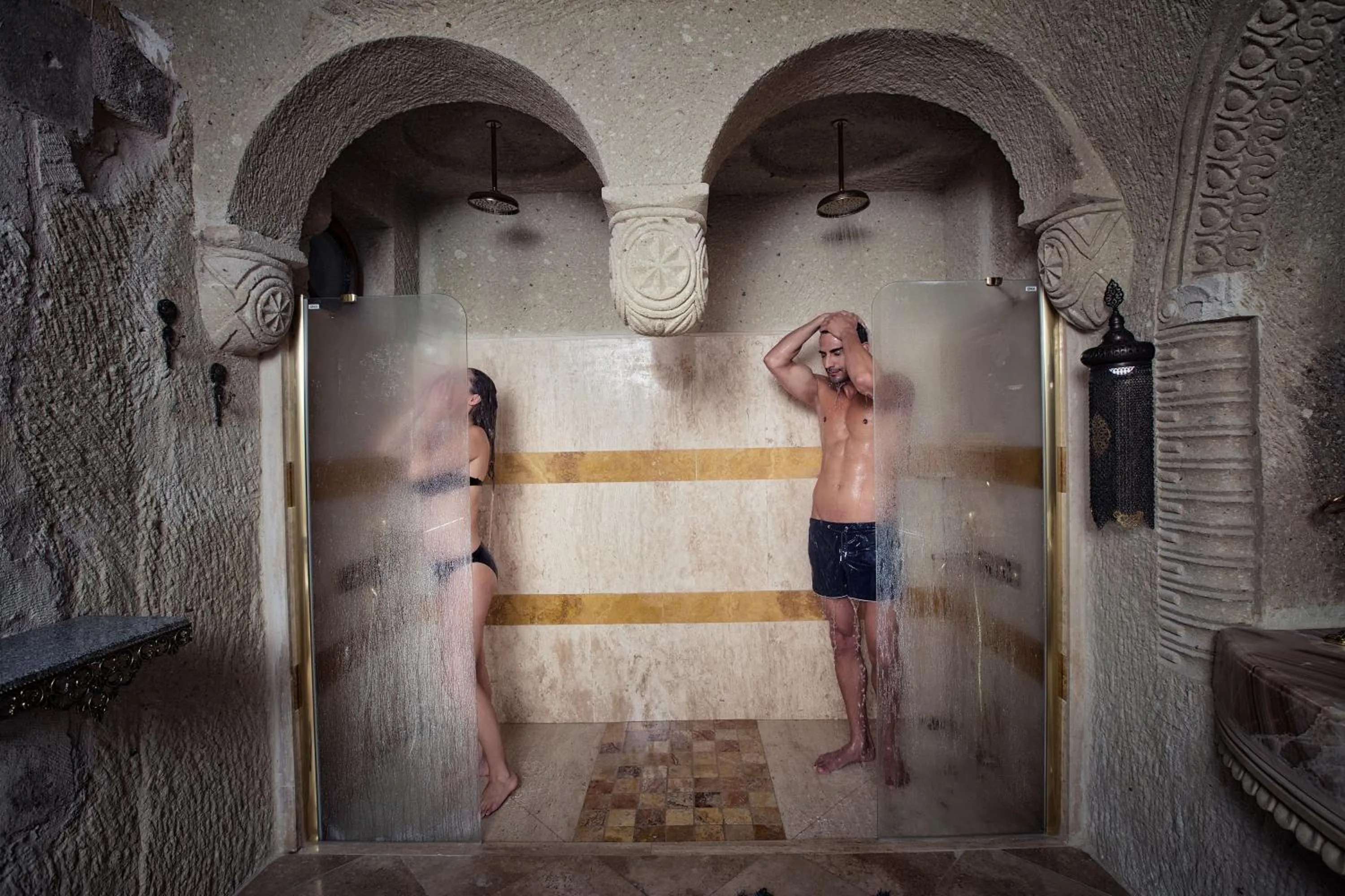 Shower in Elika Cave Suites & Spa