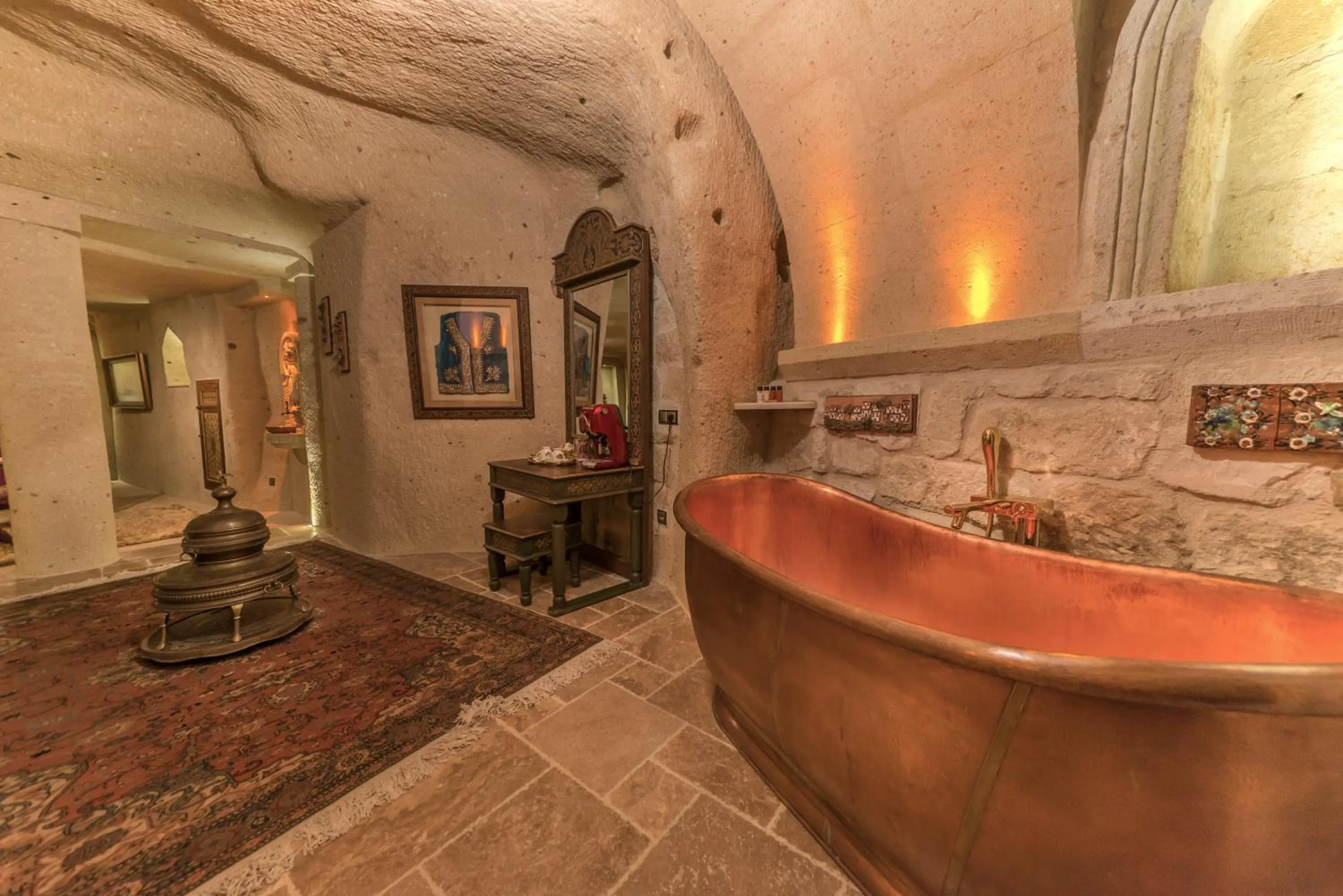 Bathroom in Elika Cave Suites & Spa