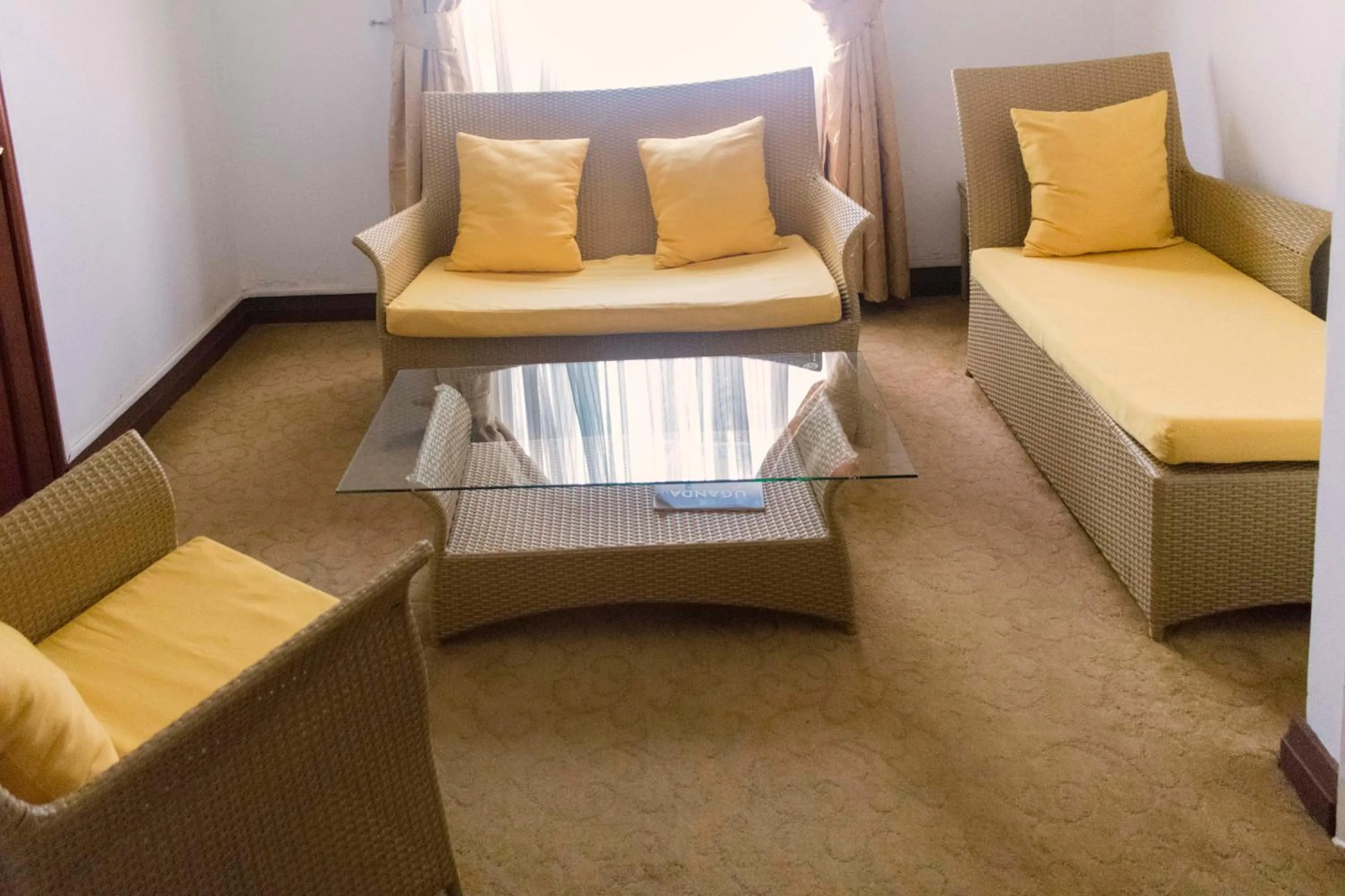 Living room in Agip Motel Mbarara