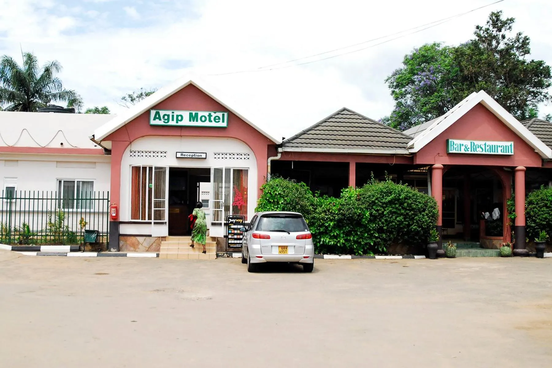 Facade/entrance in Agip Motel Mbarara