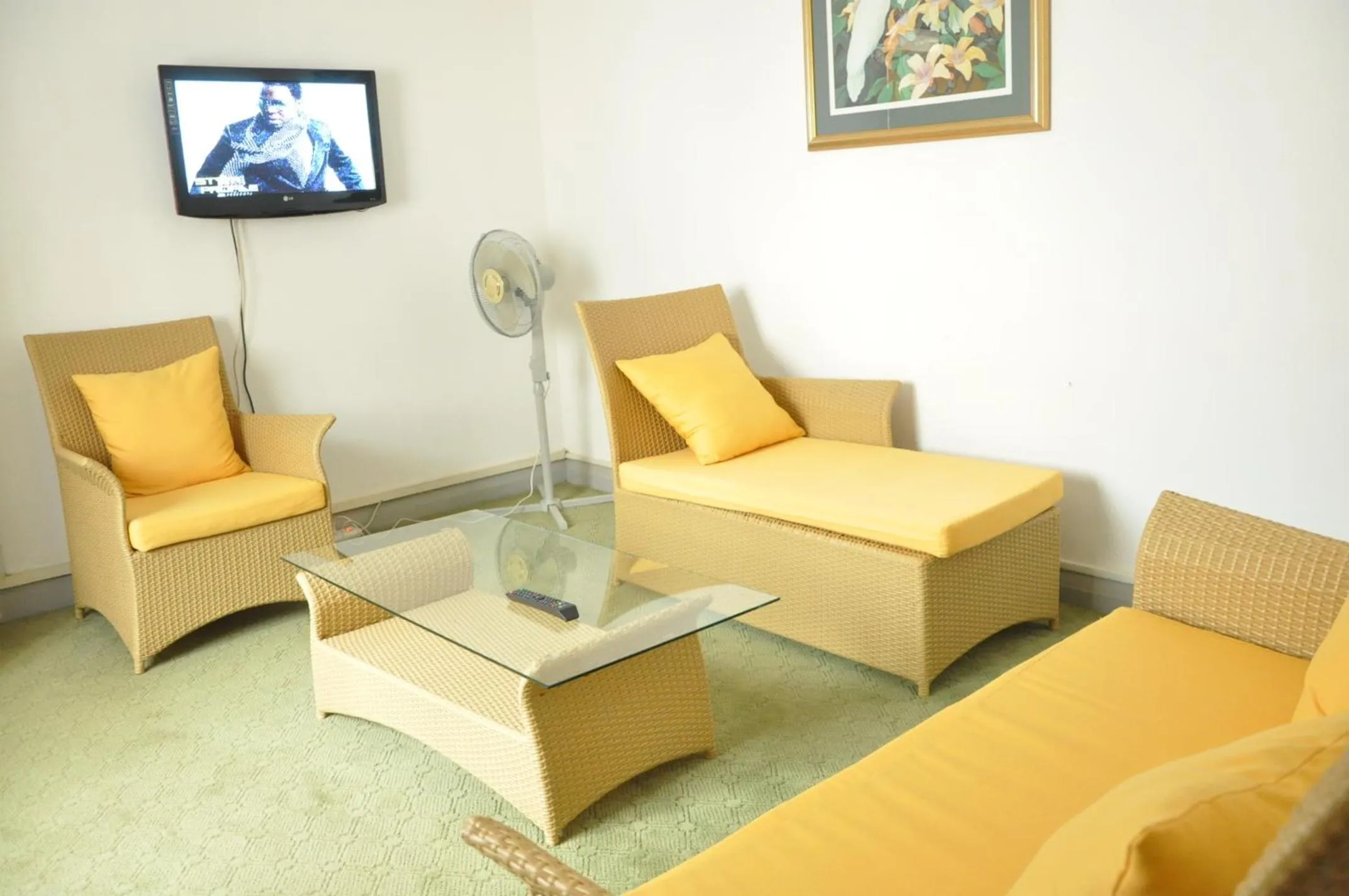 Living room in Agip Motel Mbarara
