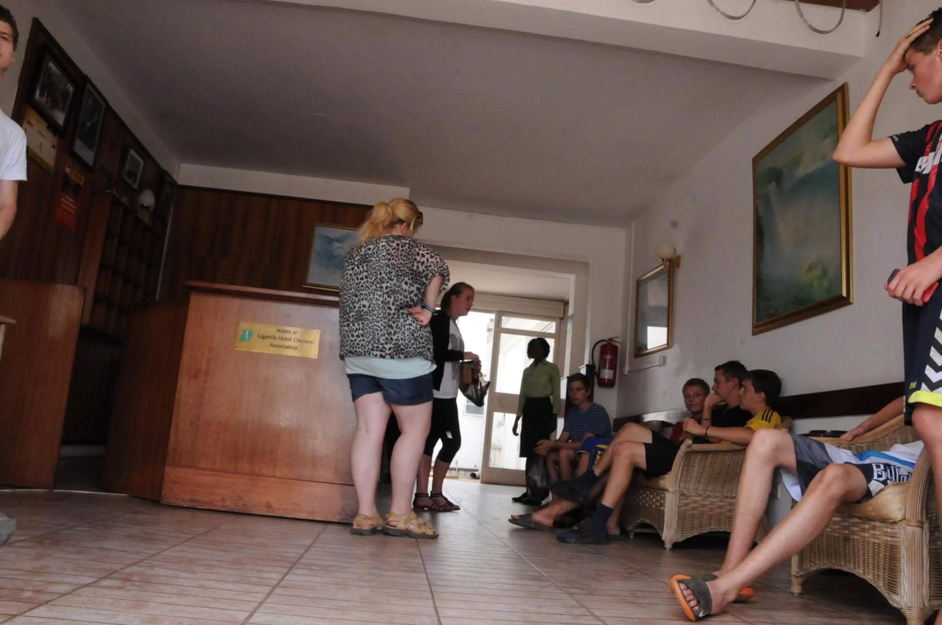 Lobby or reception in Agip Motel Mbarara