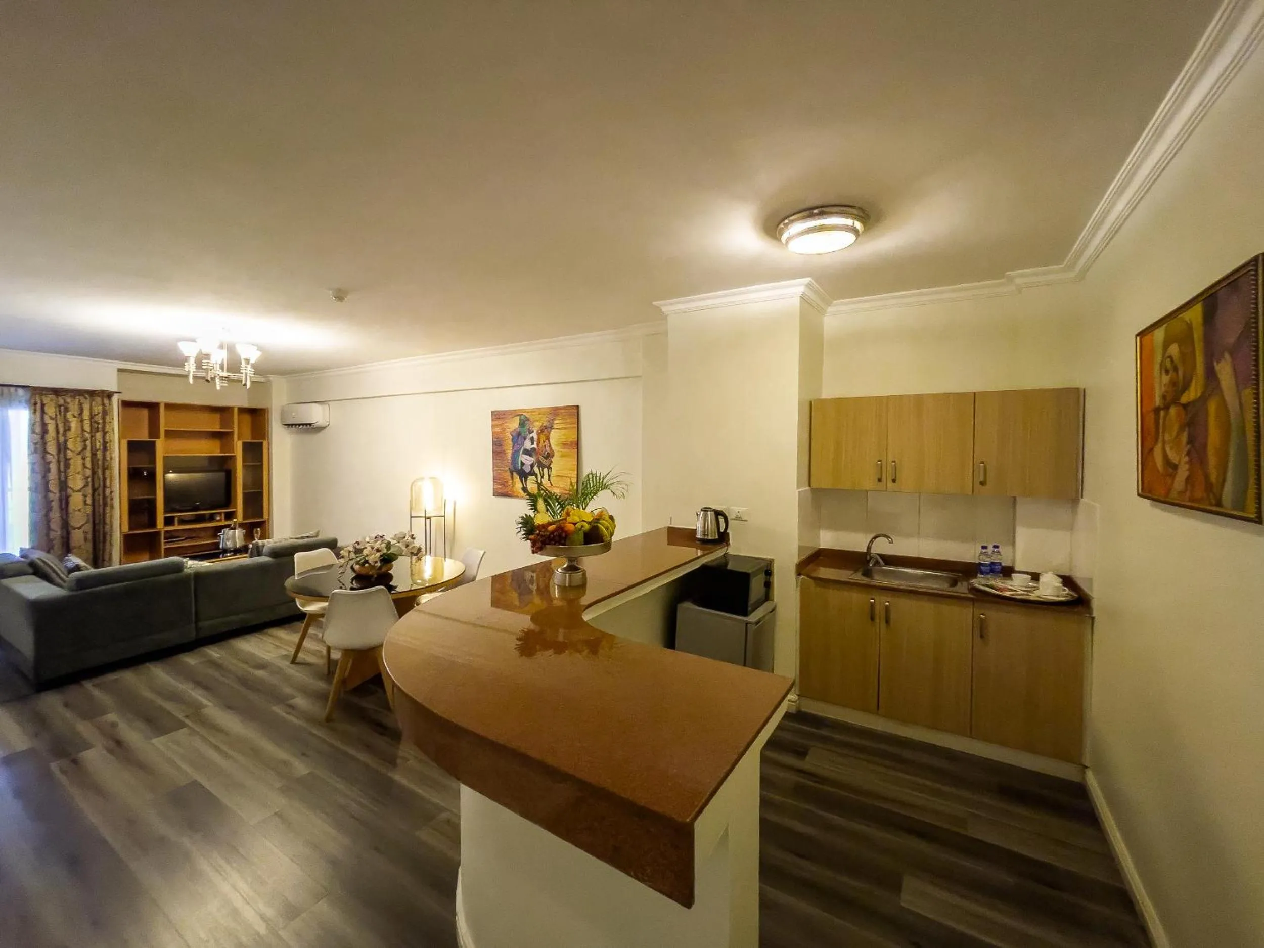 Living room in Maroko Bayshore Suites