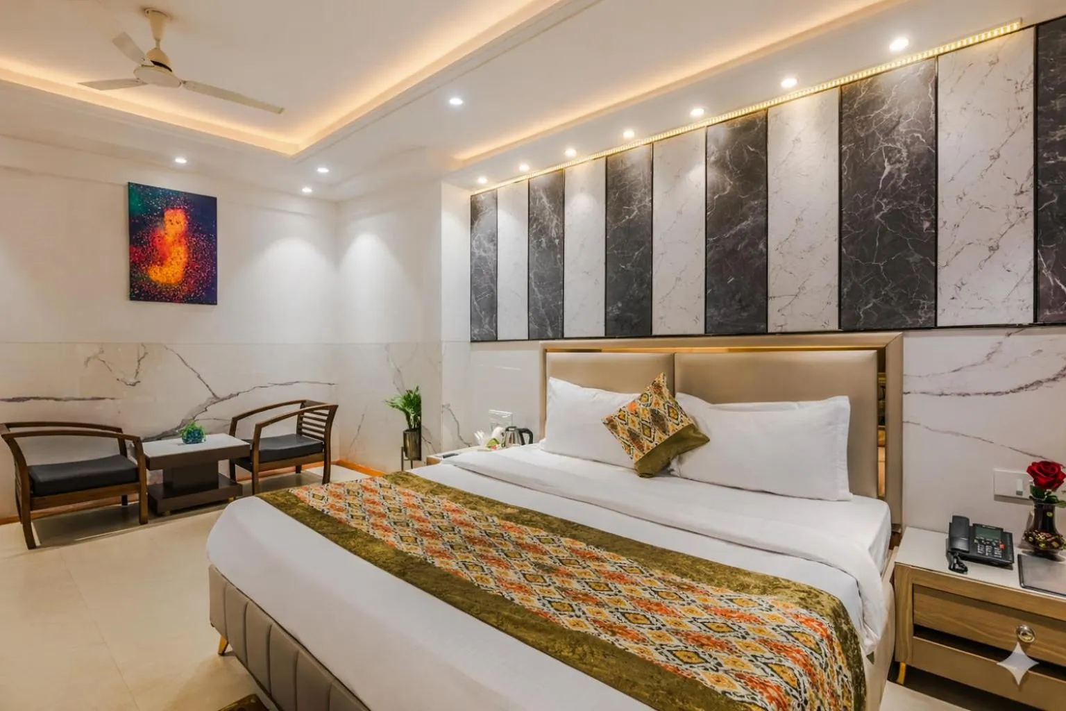 Bedroom, Bed in Hotel DELHI 37 by STAR GROUP