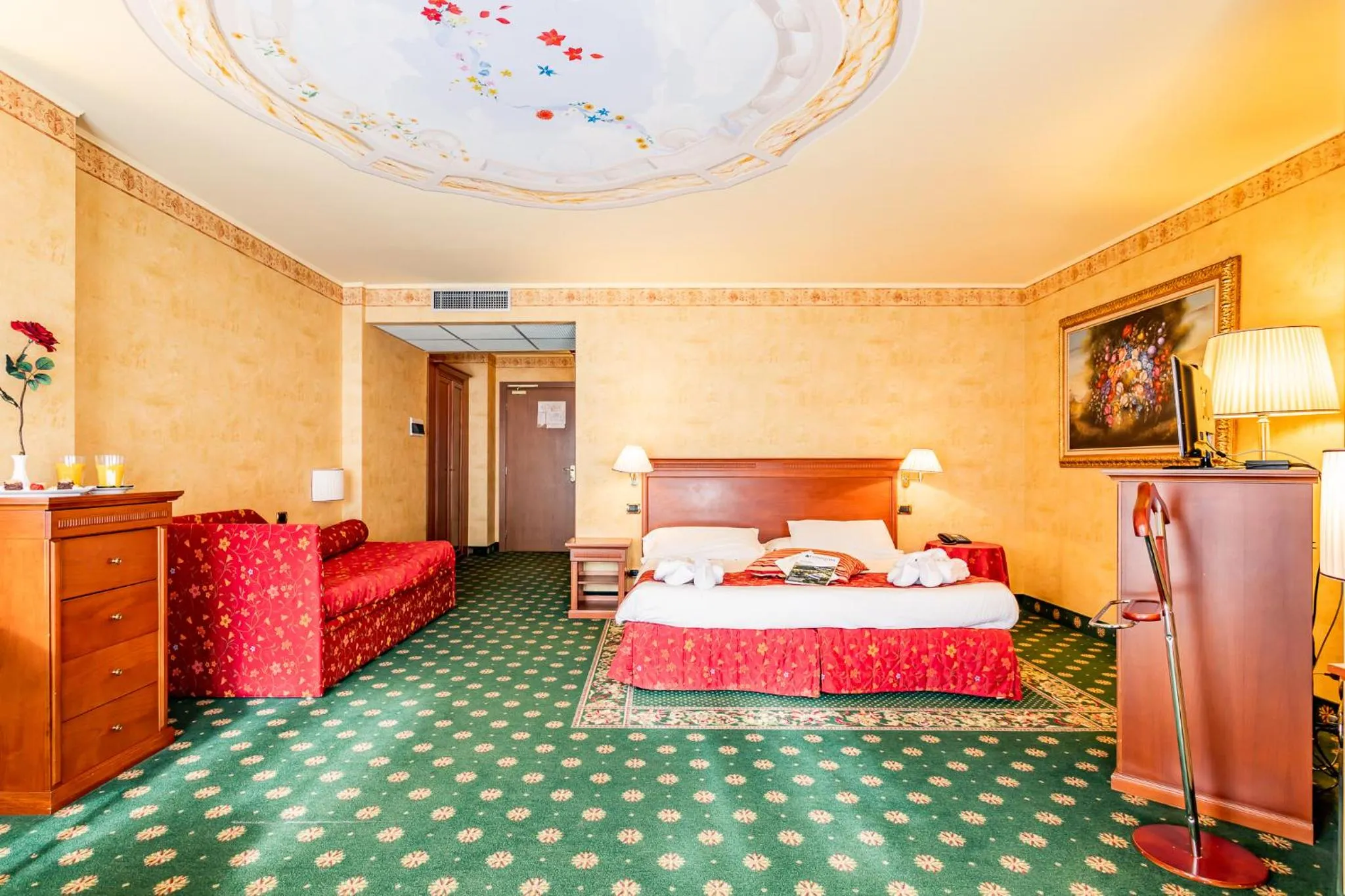 Bed in Hotel Cristallo