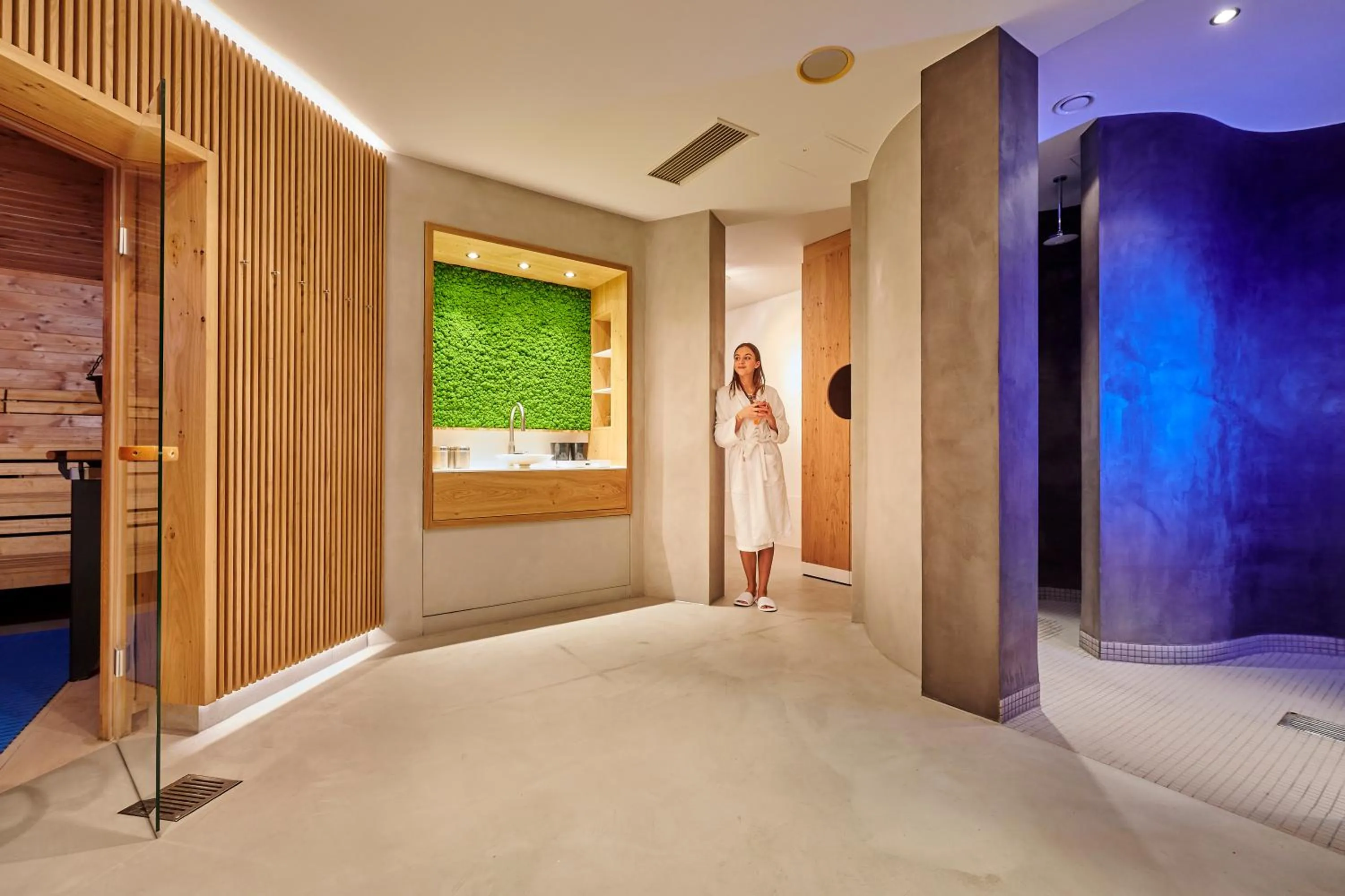 Sauna, Bed in Der Birkenhof Spa & Genuss Resort