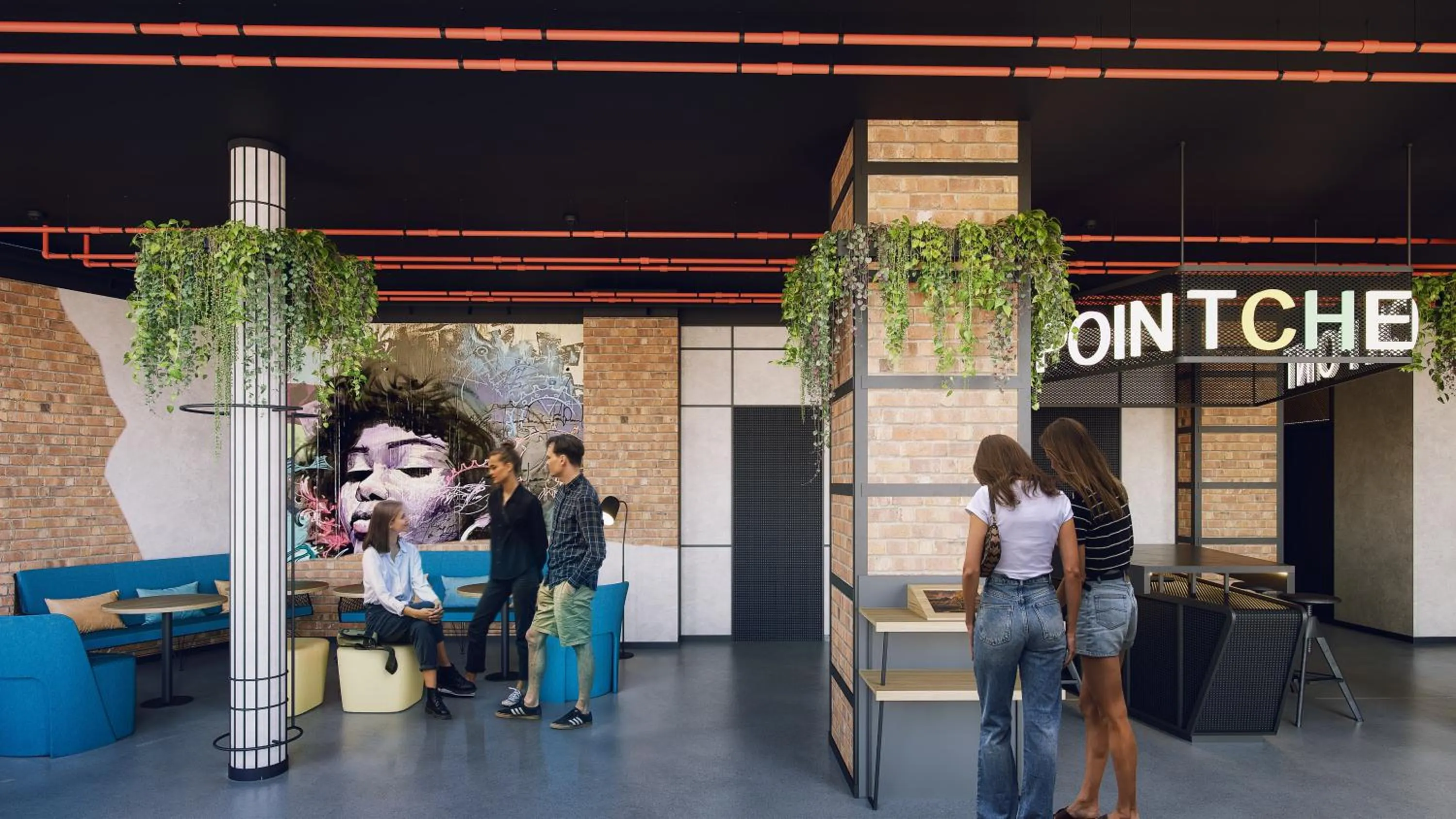 Lobby or reception in The Central House Granada Elvira