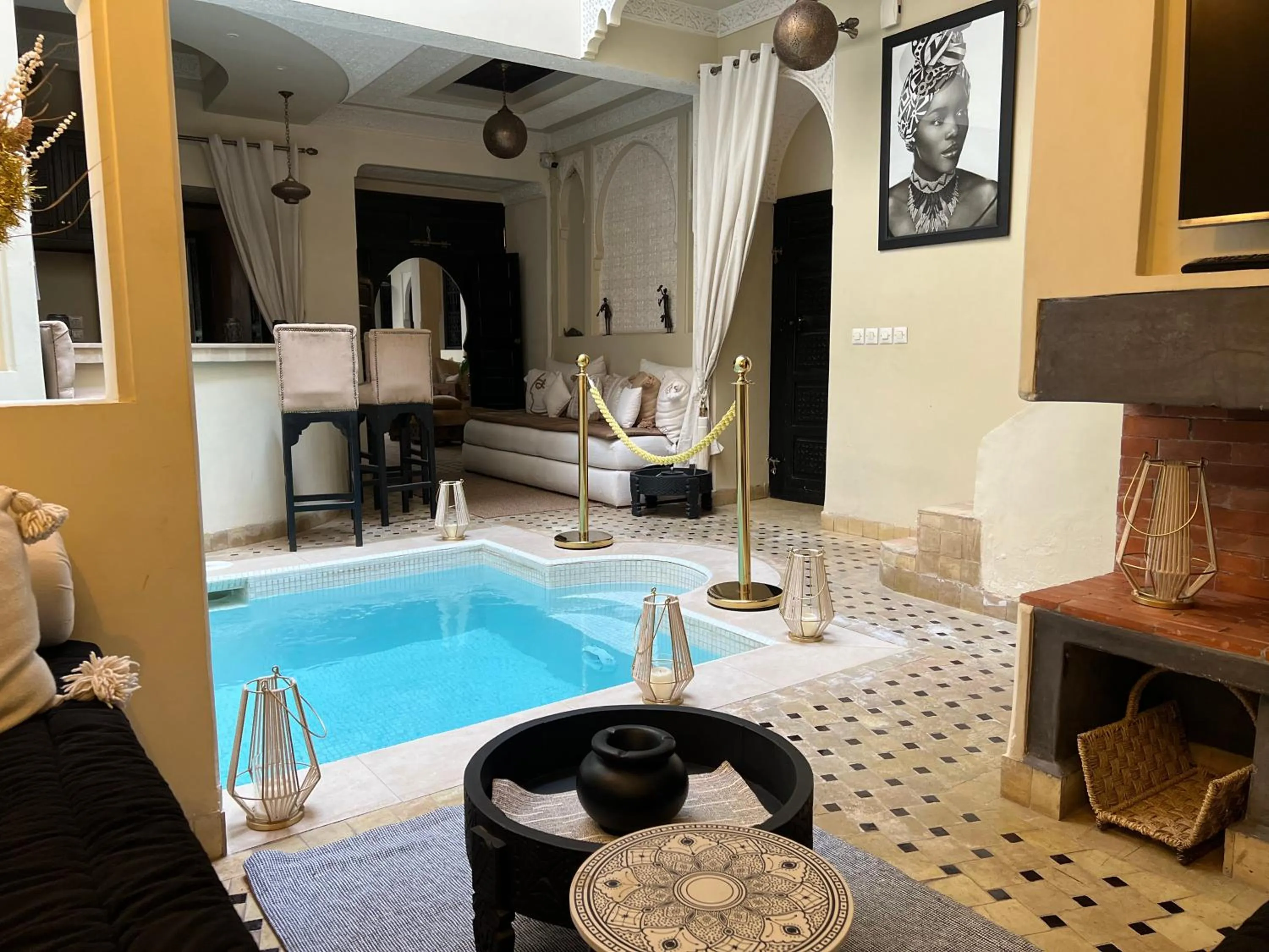 Seating area in Riad Rêve d'Or