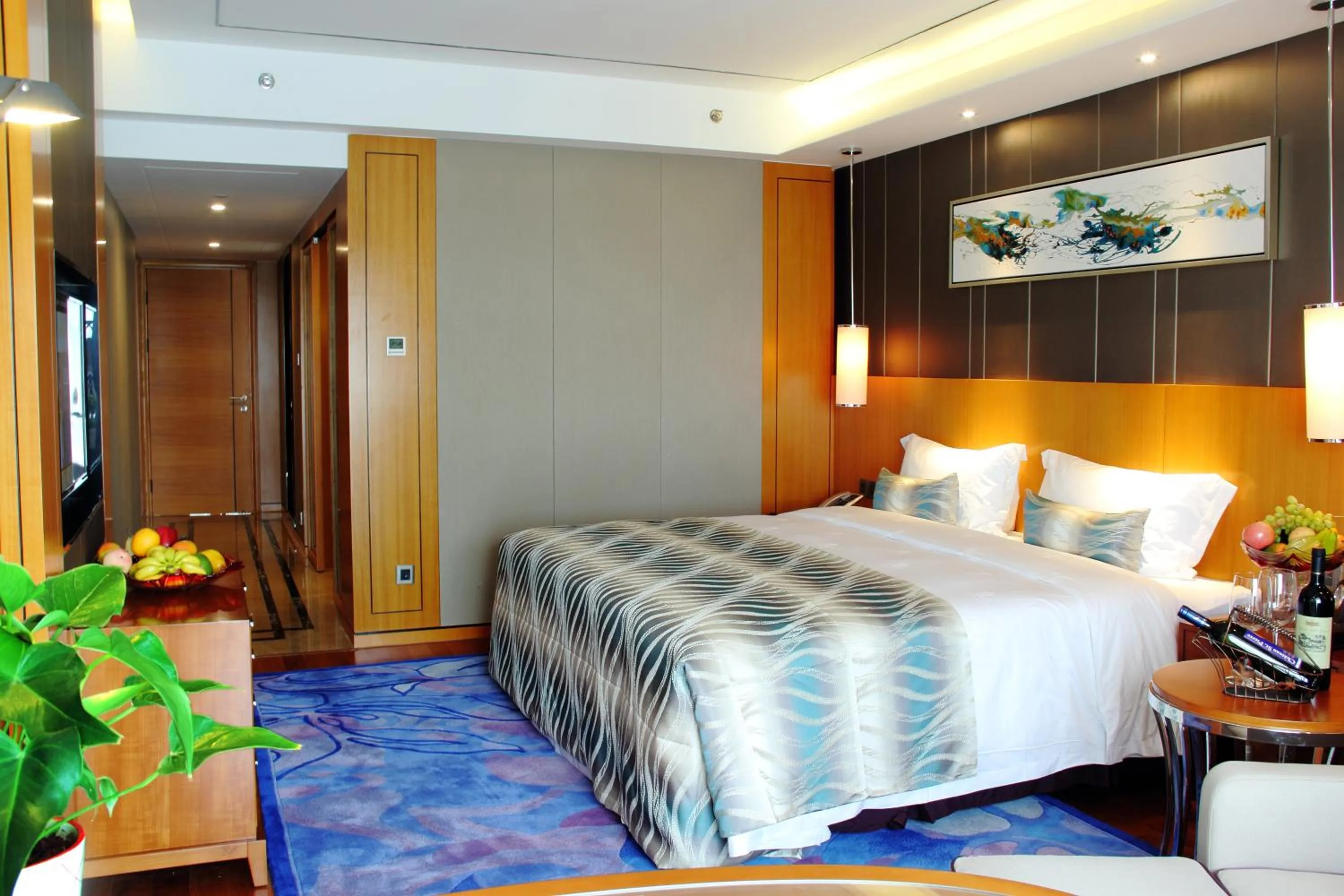 Bed in Sentosa Hotel Apartment Taoyuan Branch