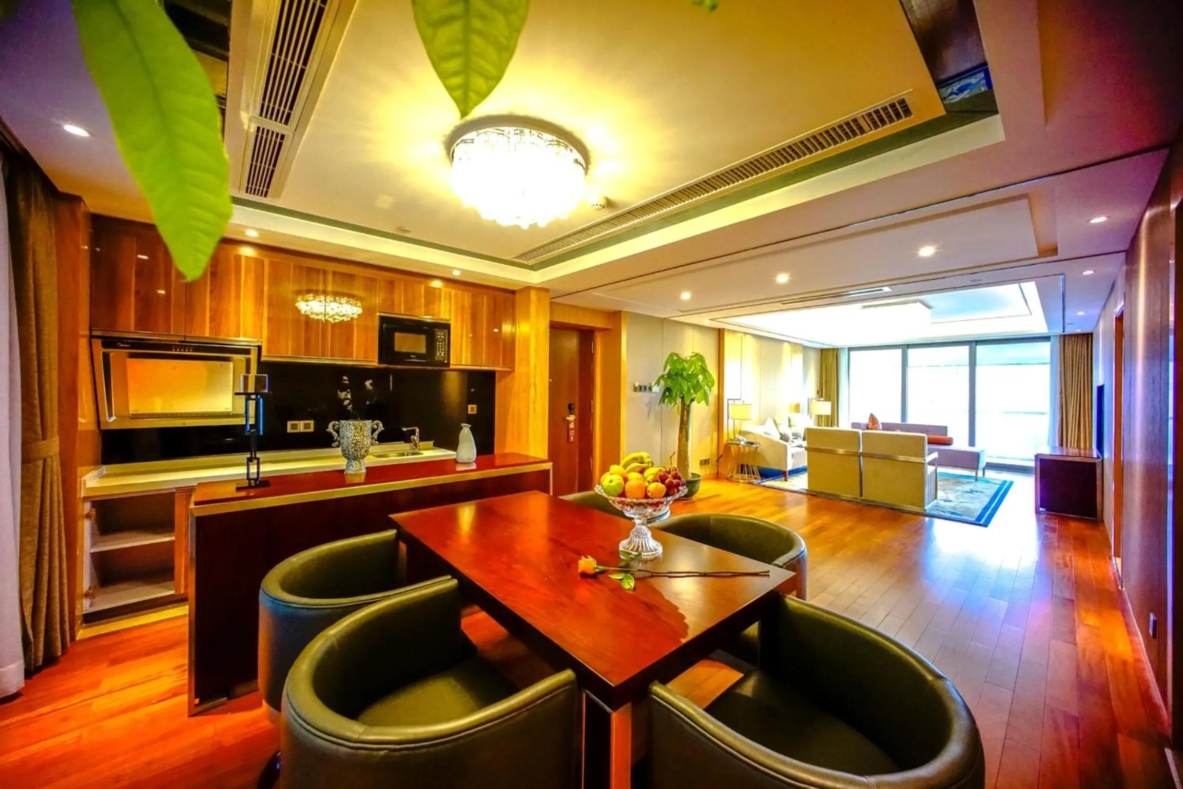 Living room in Sentosa Hotel Apartment Taoyuan Branch