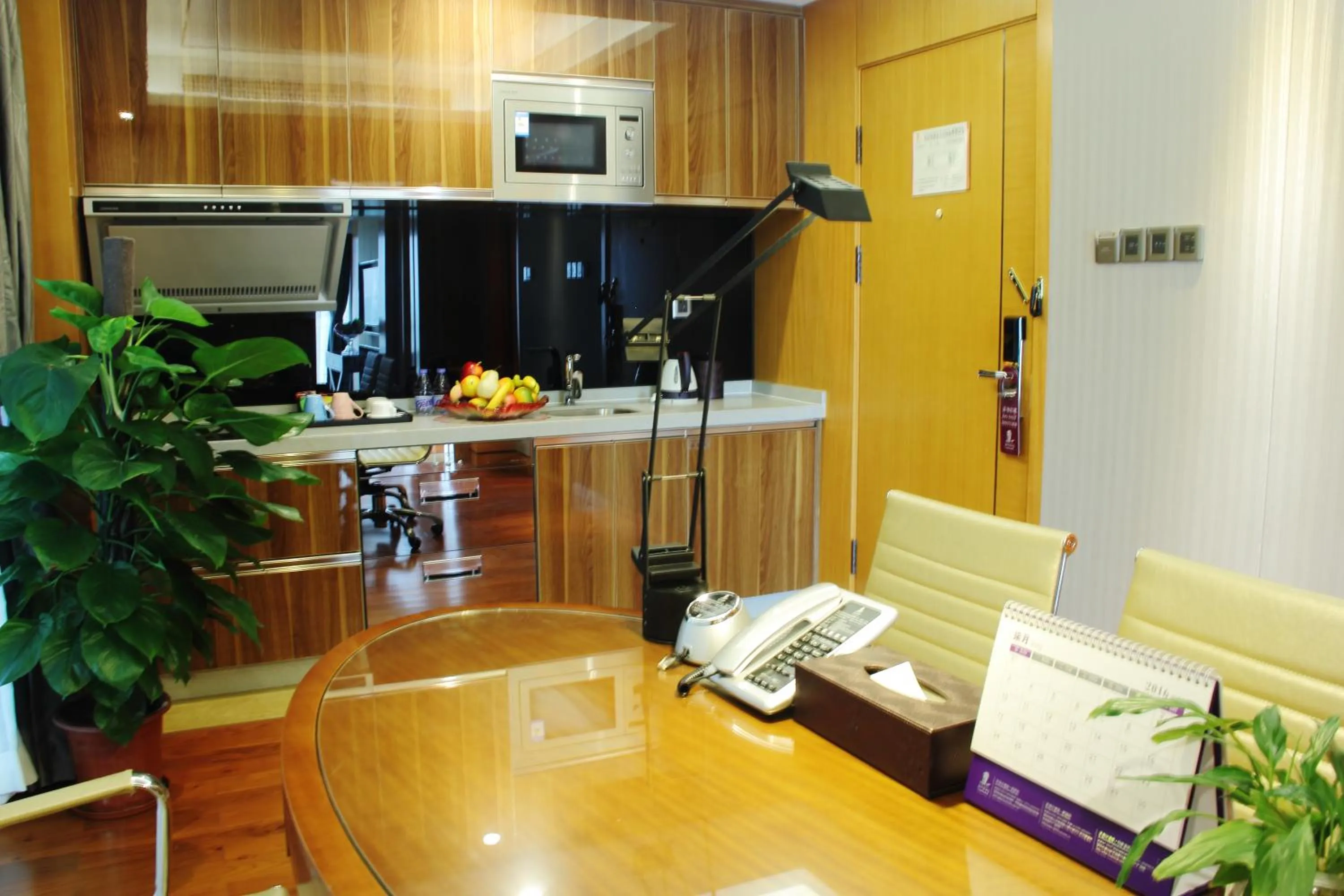 Kitchen or kitchenette in Sentosa Hotel Apartment Taoyuan Branch